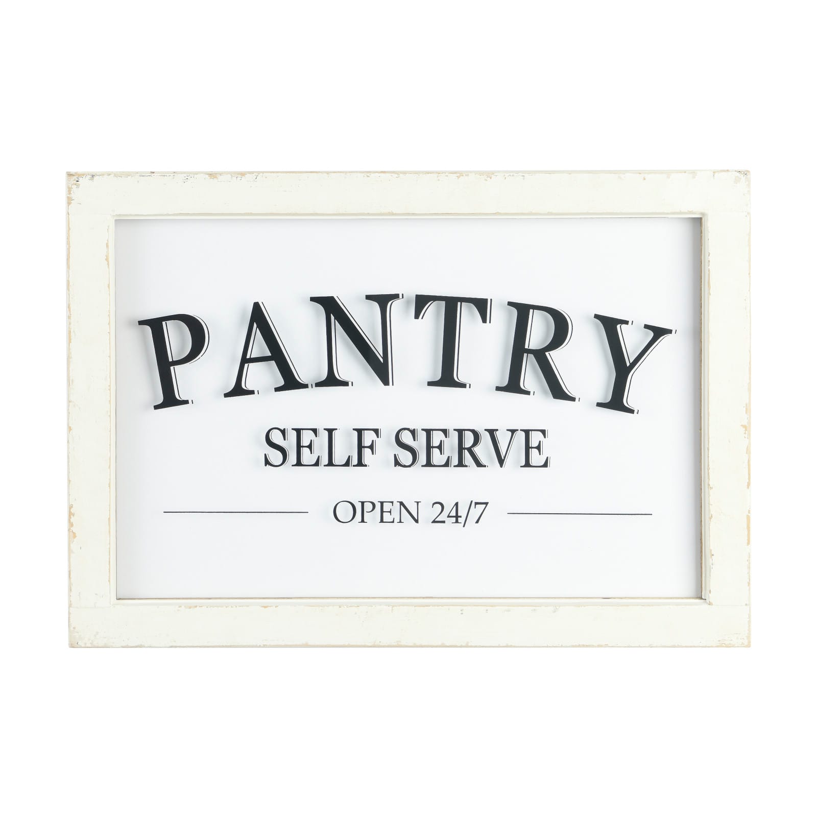 Hello Honey&#xAE; Distressed Wood Framed Pantry Sign