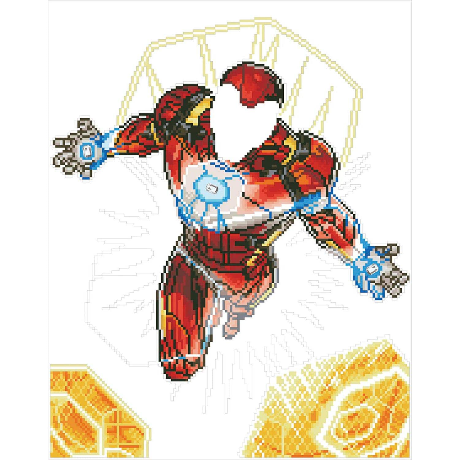 Camelot Dotz Iron Man Blast Off Diamond Painting Kit