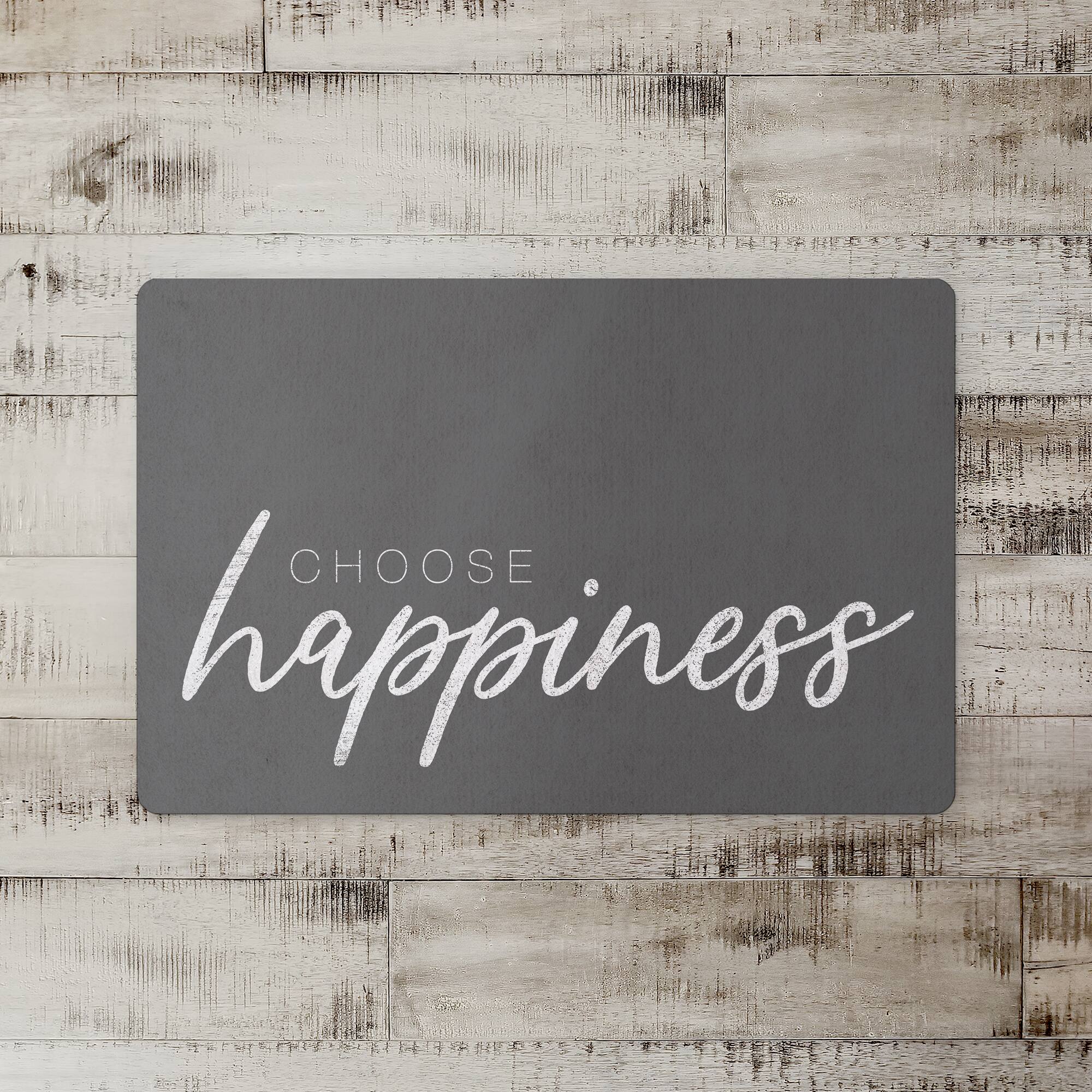 Choose Happiness 18" x 27" Floor Mat