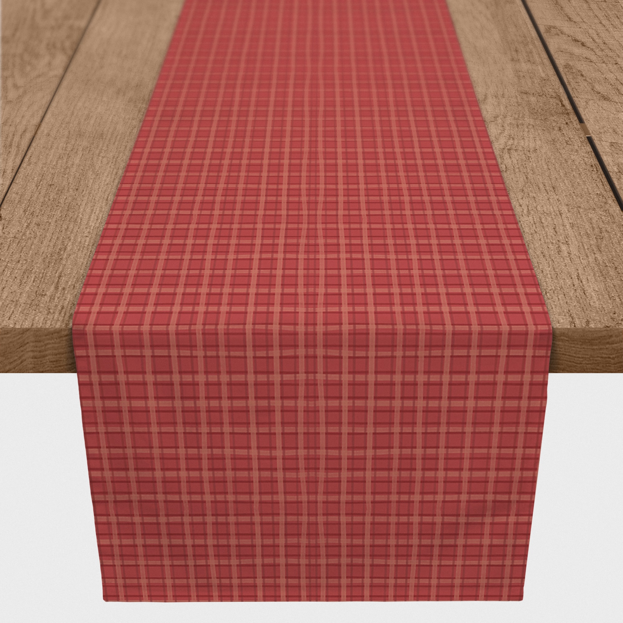 90&#x22; Christmas Quilt Pattern Poly Twill Table Runner