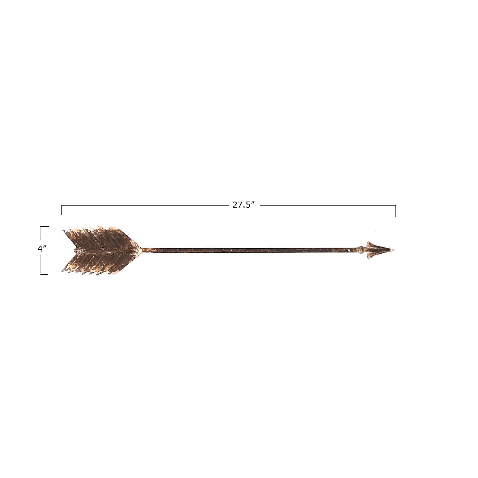 Hello Honey&#xAE; Brown Metal Arrow Wall D&#xE9;cor