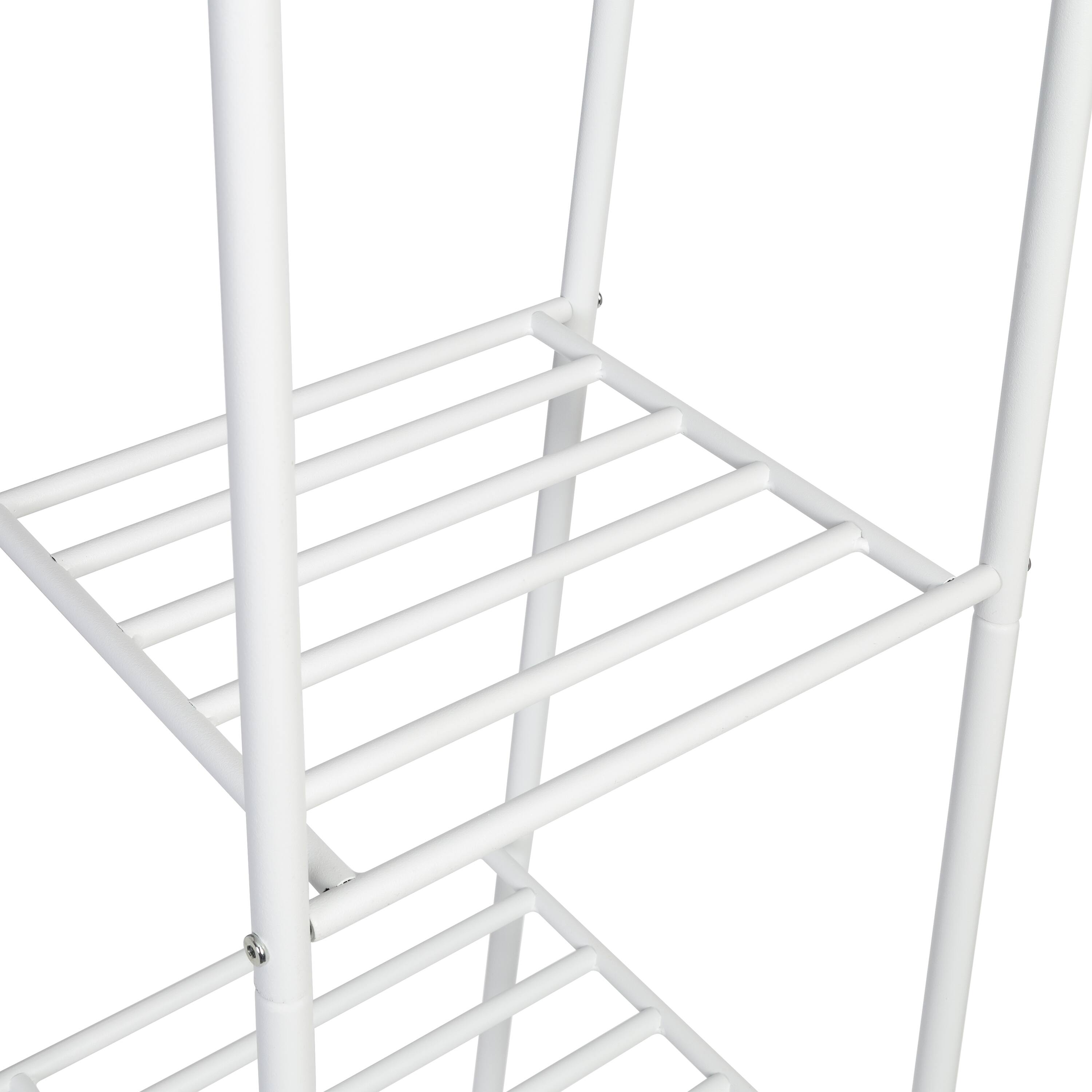 Honey Can Do White Matte 5-Tier Shelf