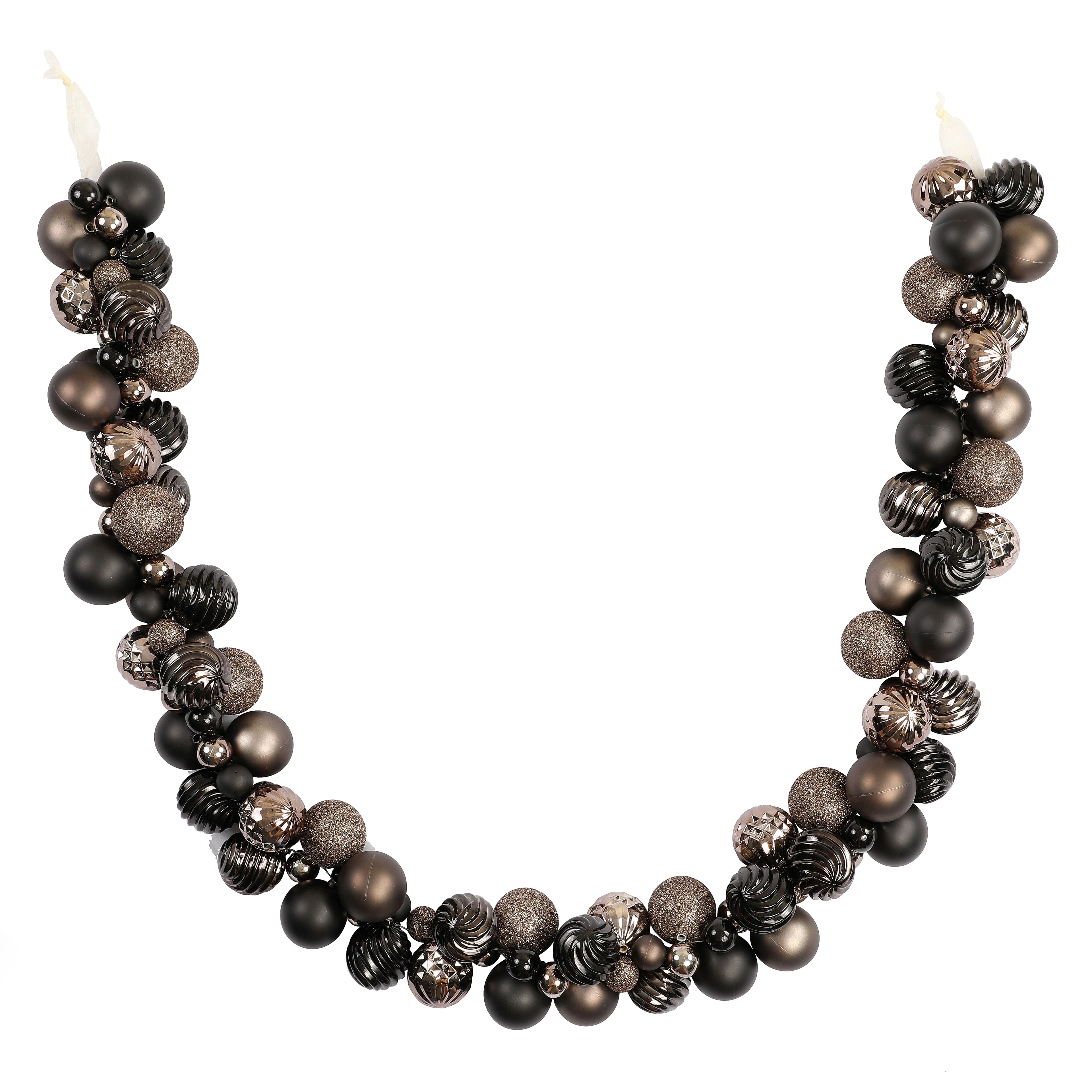 6ft. Dark Shimmer Shatterproof Ball Ornament Garland by Ashland&#xAE;