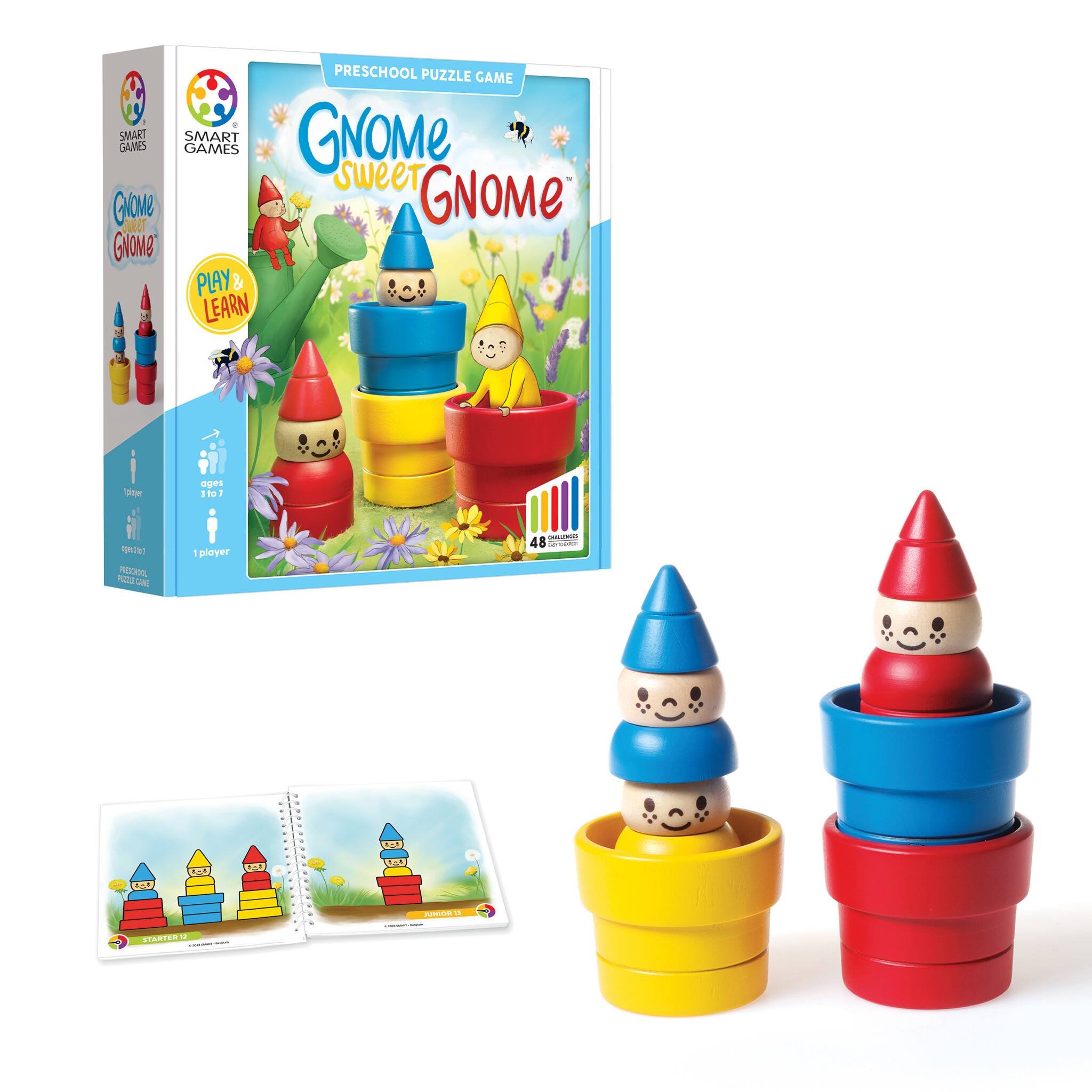 SmartGames® Gnome Sweet Gnome Preschool Puzzle Game Set