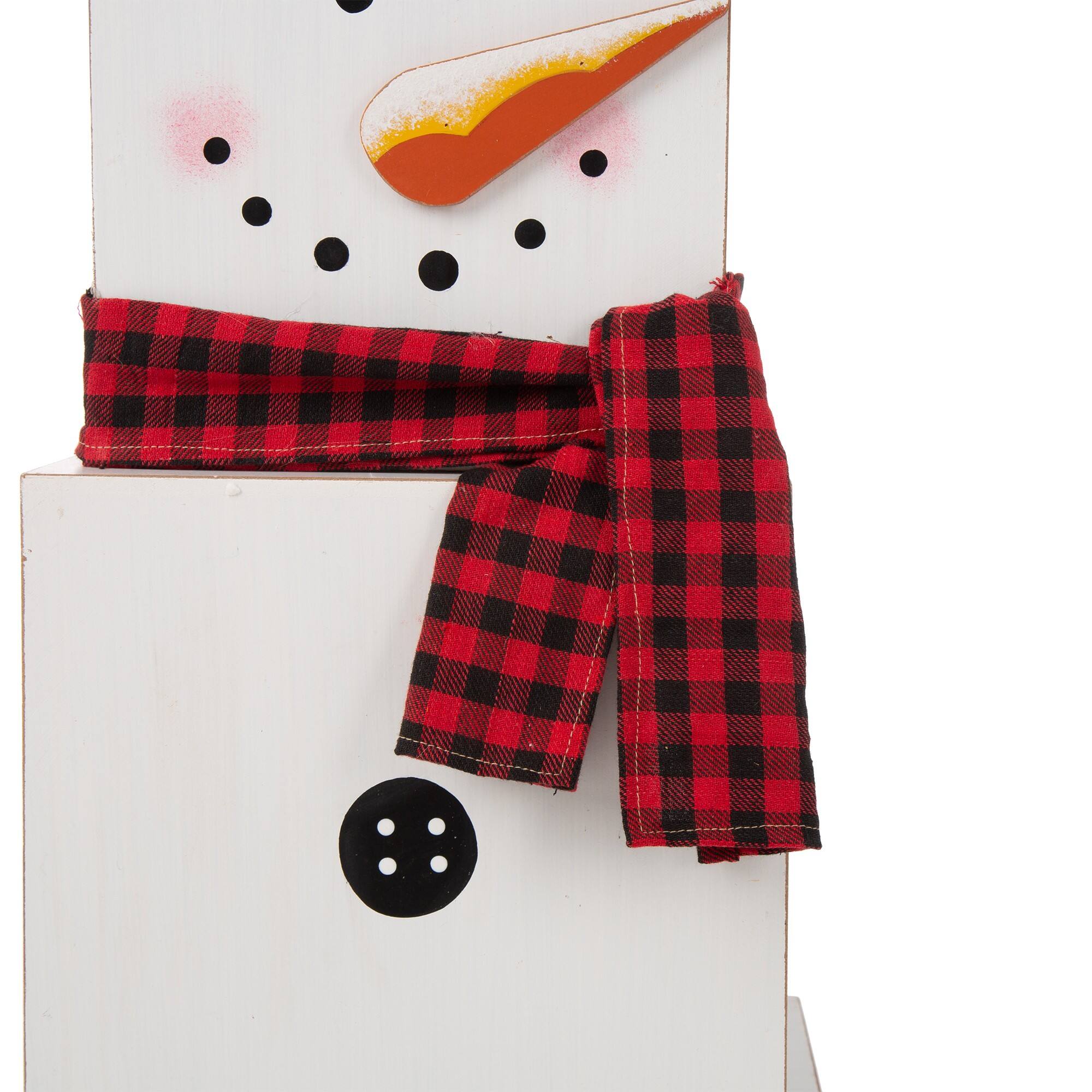 Glitzhome&#xAE; 36&#x22; Double-Sided Snowman &#x26; Scarecrow Porch D&#xE9;cor