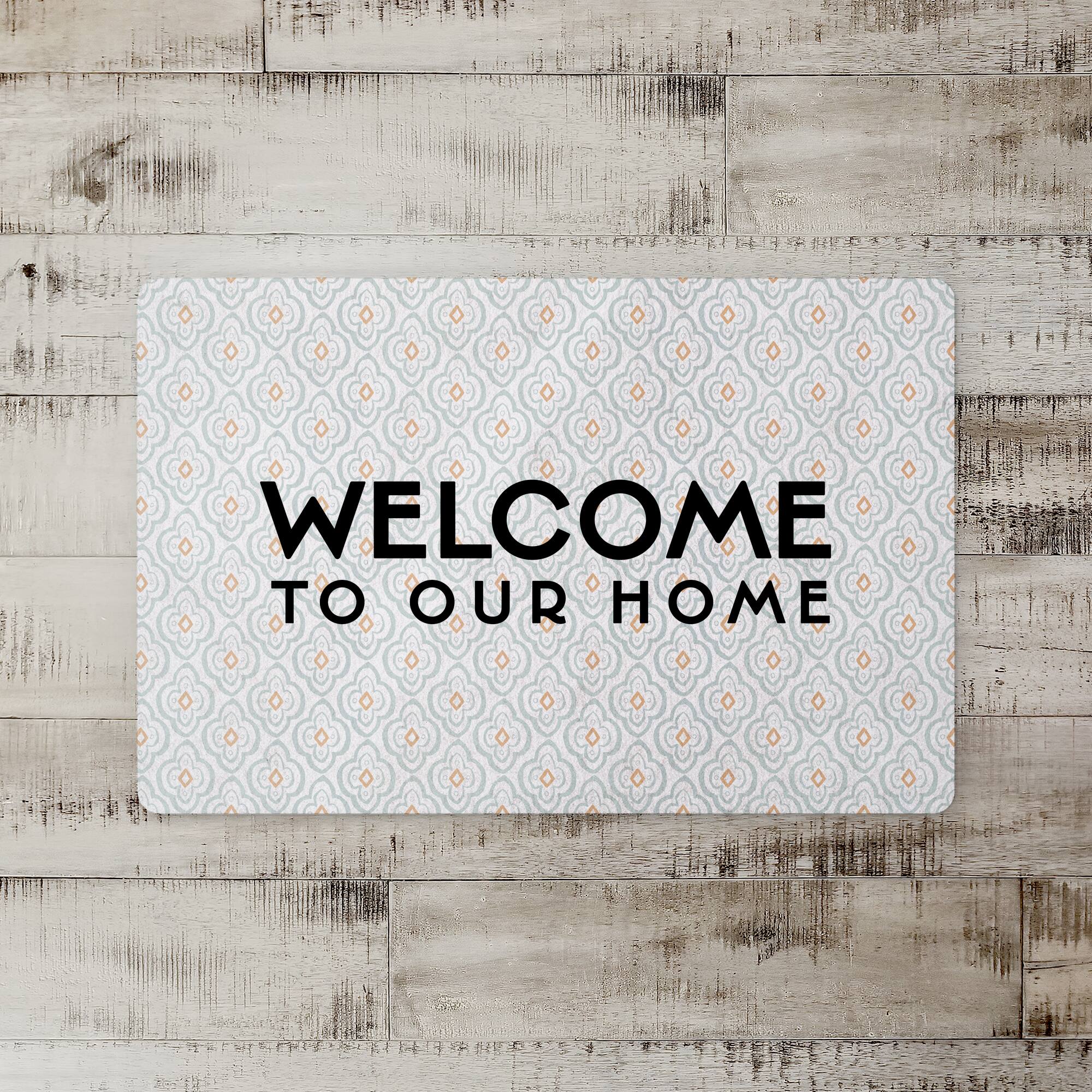 Welcome Quatre Floor Mat