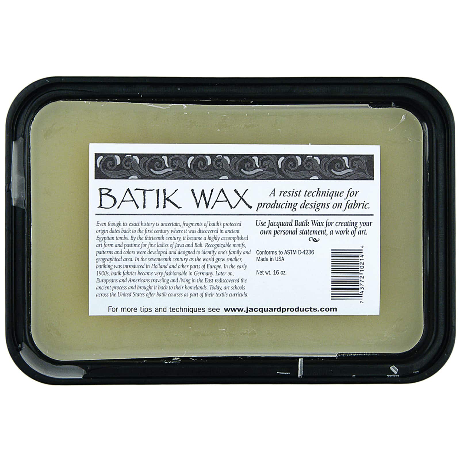Jacquard Batik Wax, 1lb.