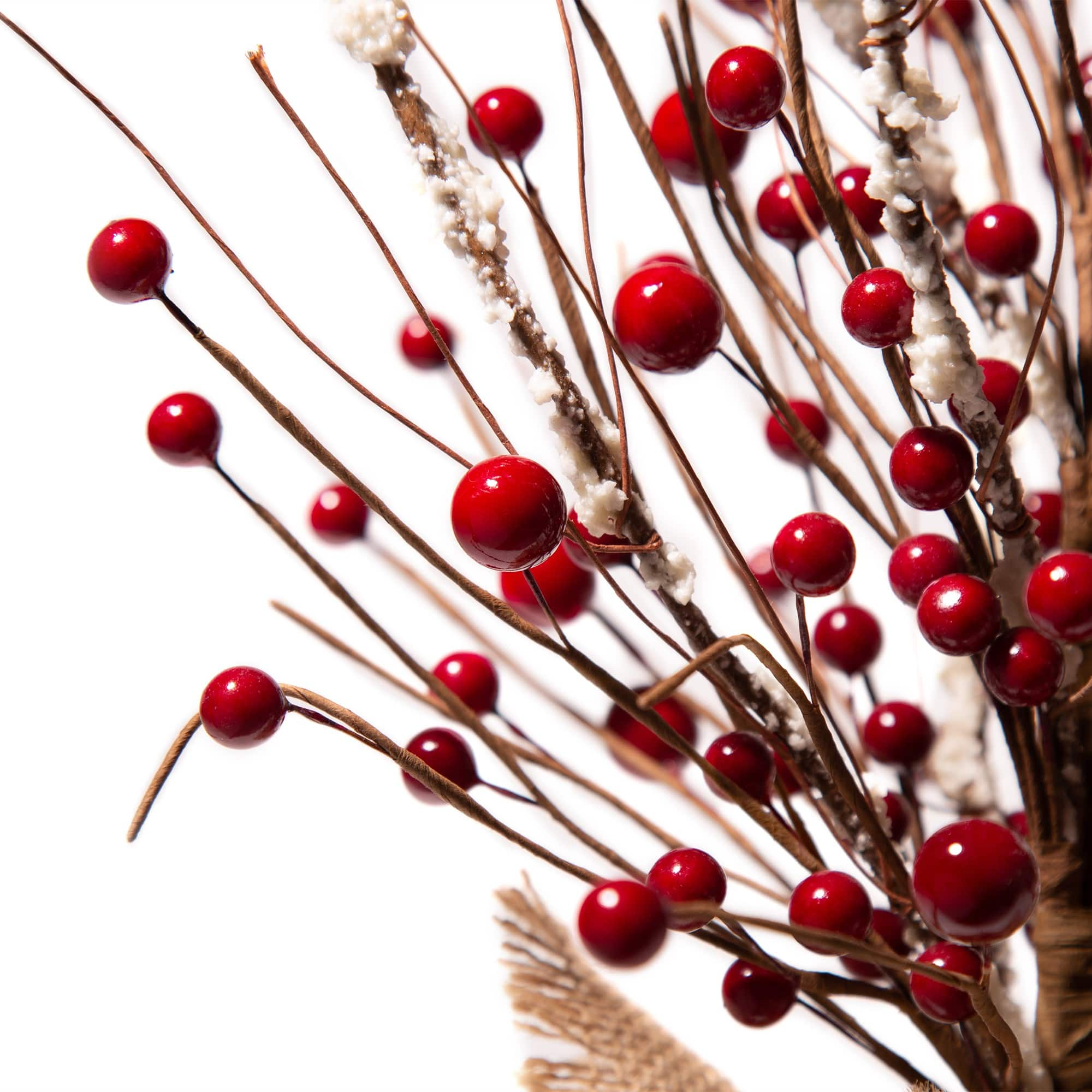 Glitzhome&#xAE; Christmas Red Berry Table Tree