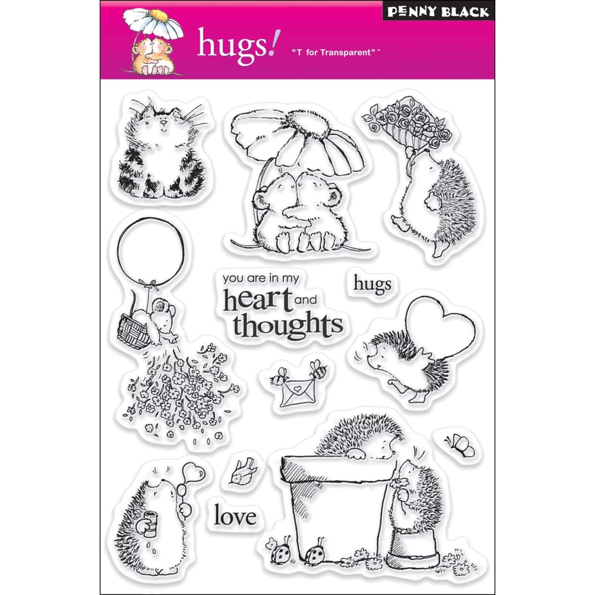 Penny Black Hugs Clear Stamps