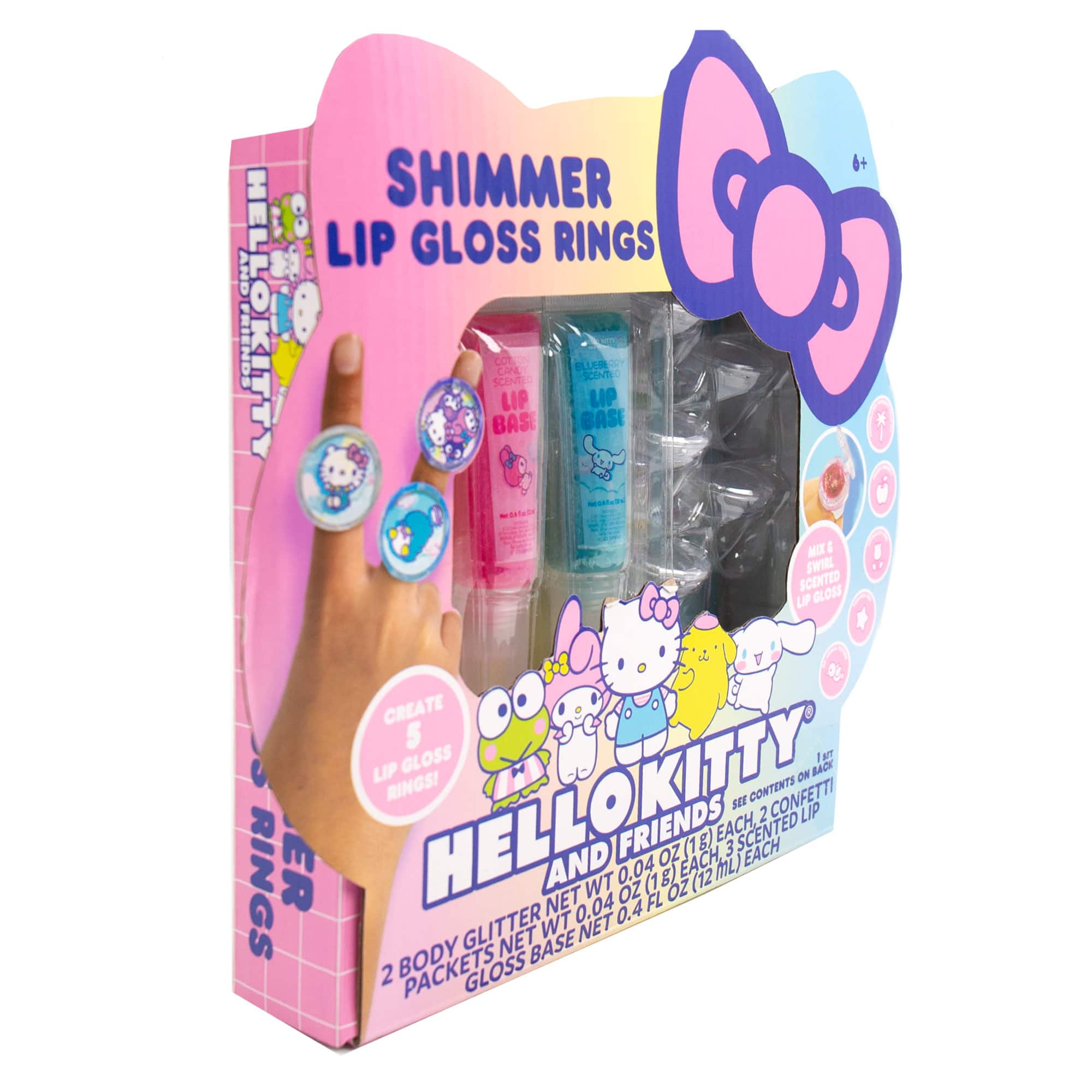 Hello Kitty&#xAE; and Friends Shimmer Lip Gloss Rings