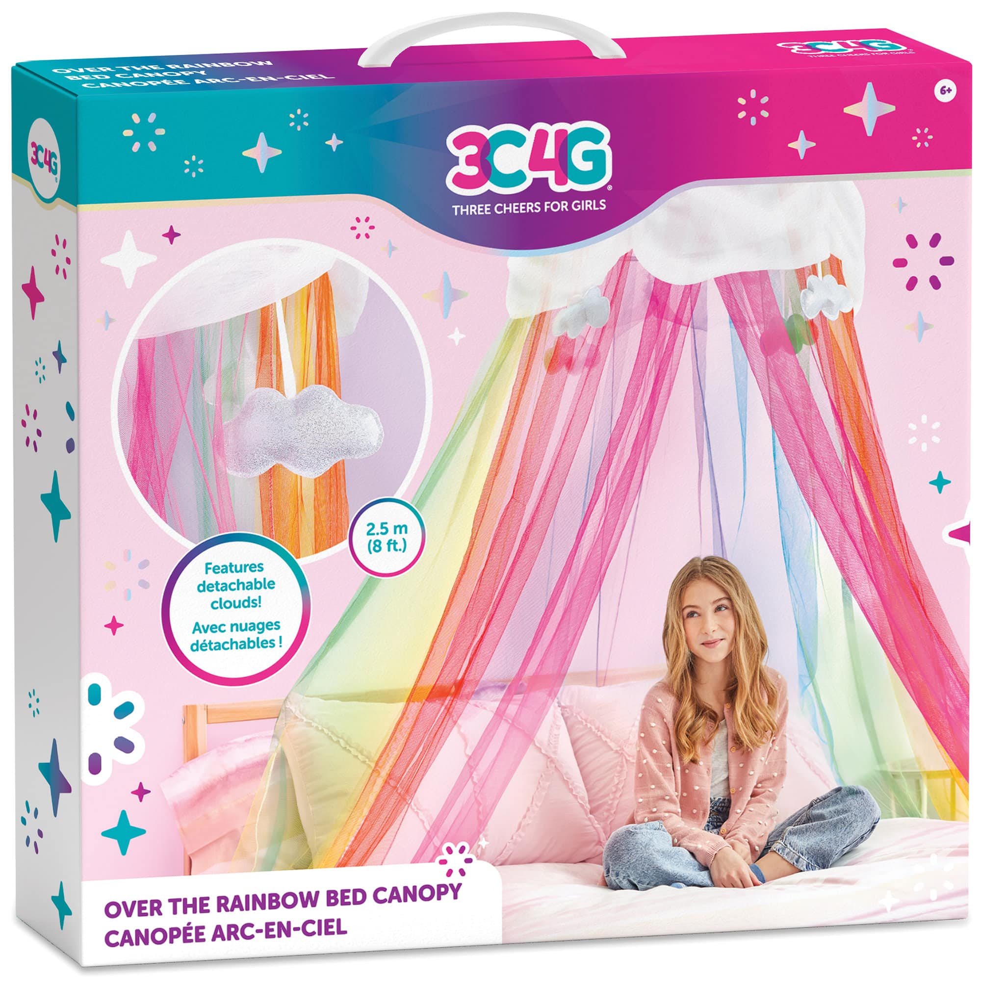 Make It Real™ 3C4G Over The Rainbow Bed Canopy Set
