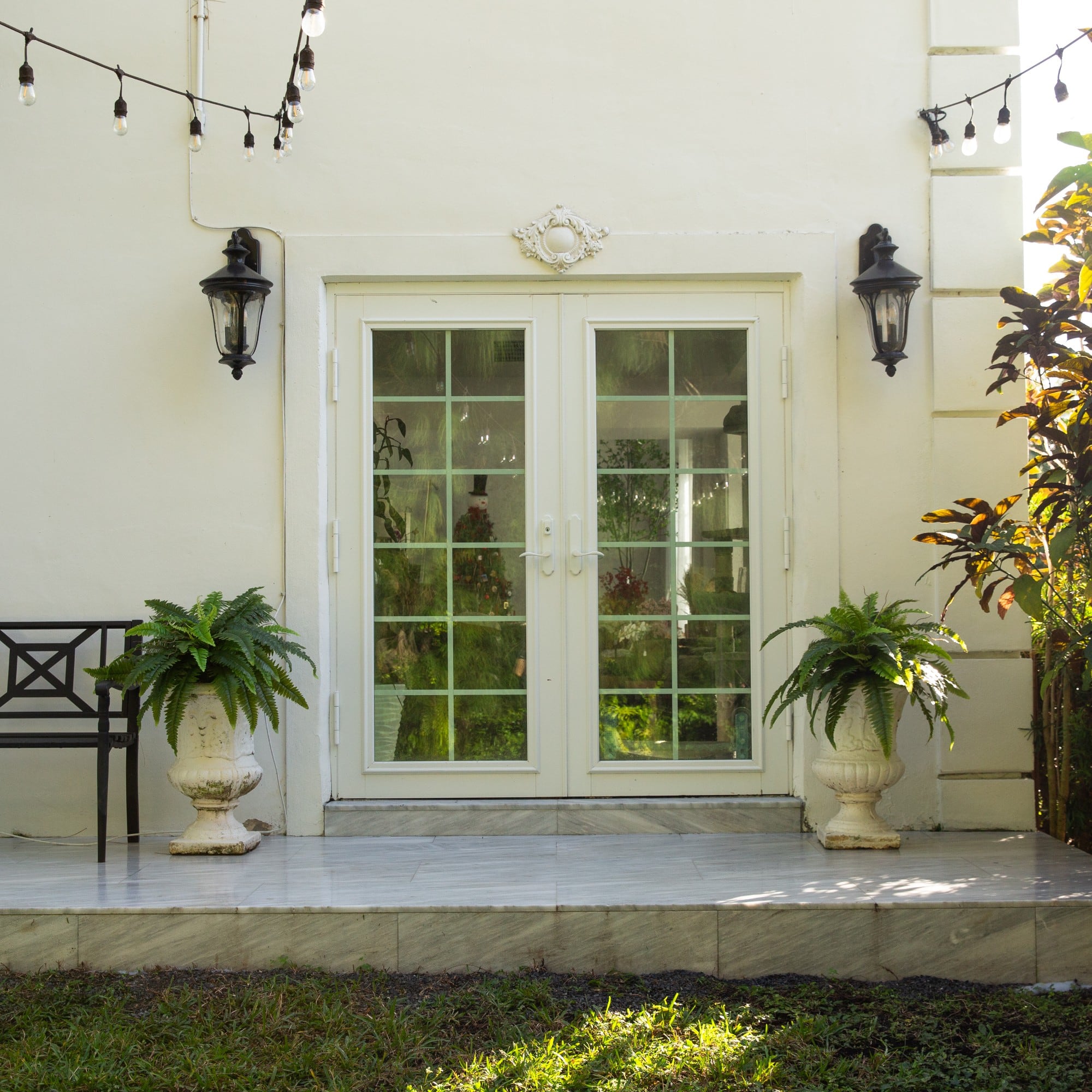 4ft. UV-Resistant Artificial Boston Ferns, 2ct.