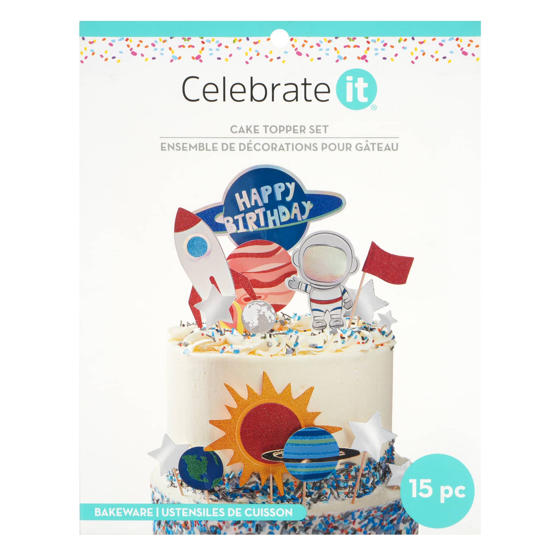Outer Space Birthday Cake Topper Set by Celebrate It&#xAE;