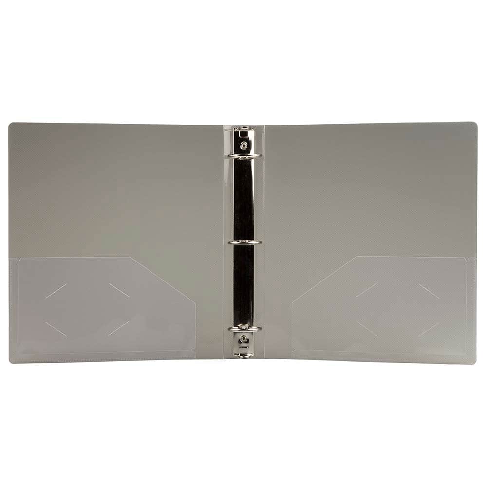 JAM Paper 1.5&#x22; Glass Twill Plastic 3-Ring Binder