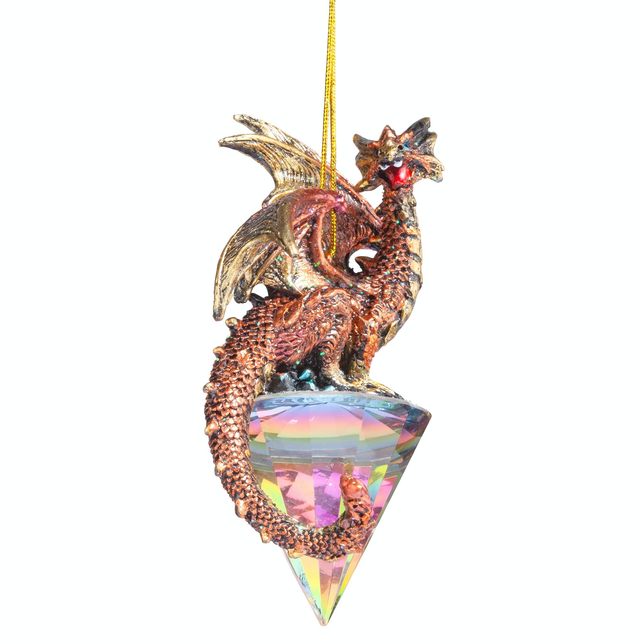 Design Toscano Diamond Dragon 2019 Gothic Holiday Ornament
