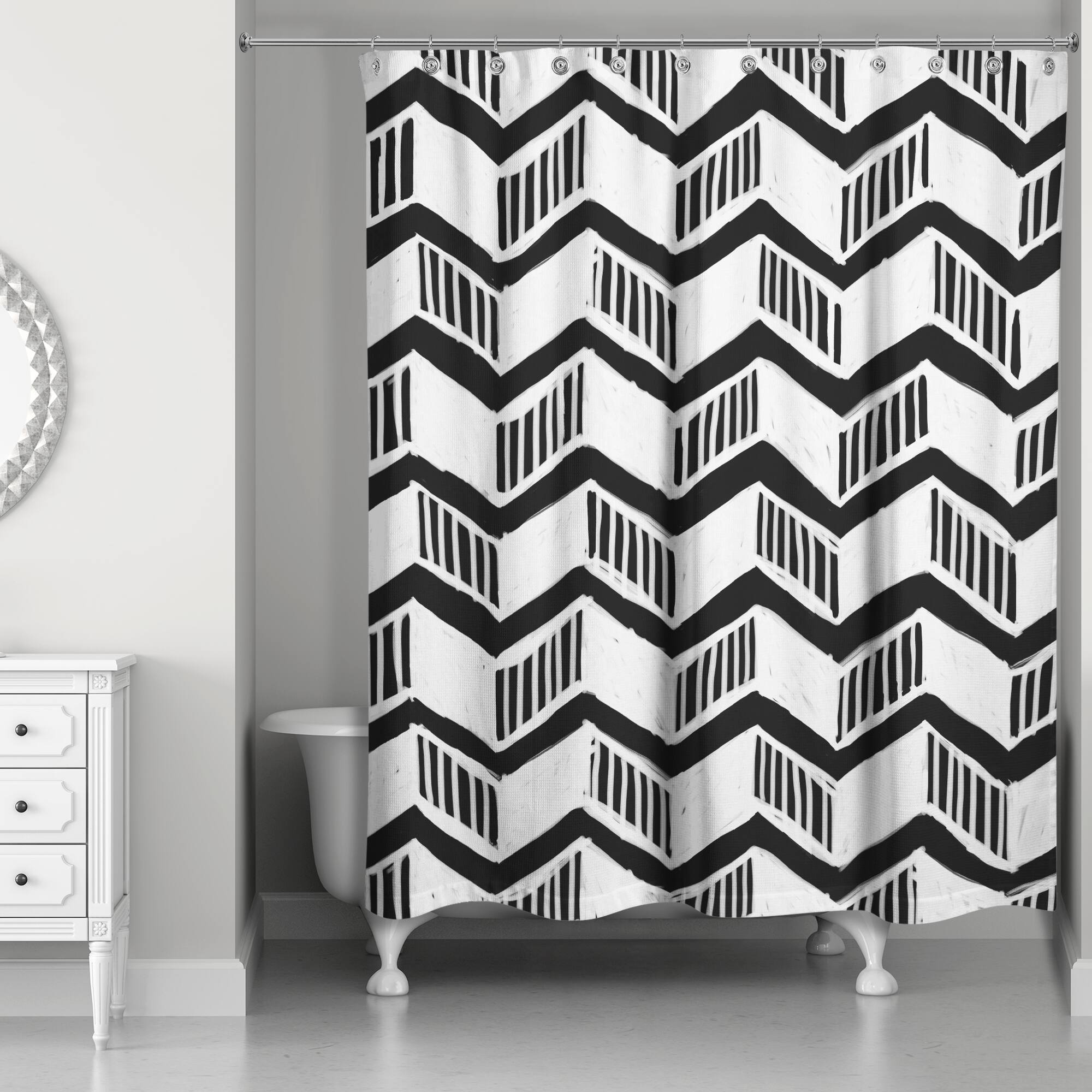 Chevron Shower Curtain