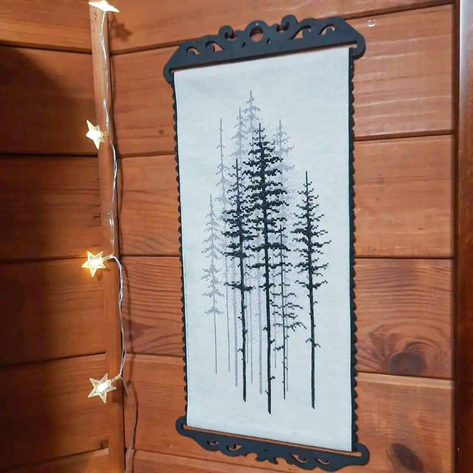 Crystal Art Foggy Forest Mixed Technique Stitch Kit