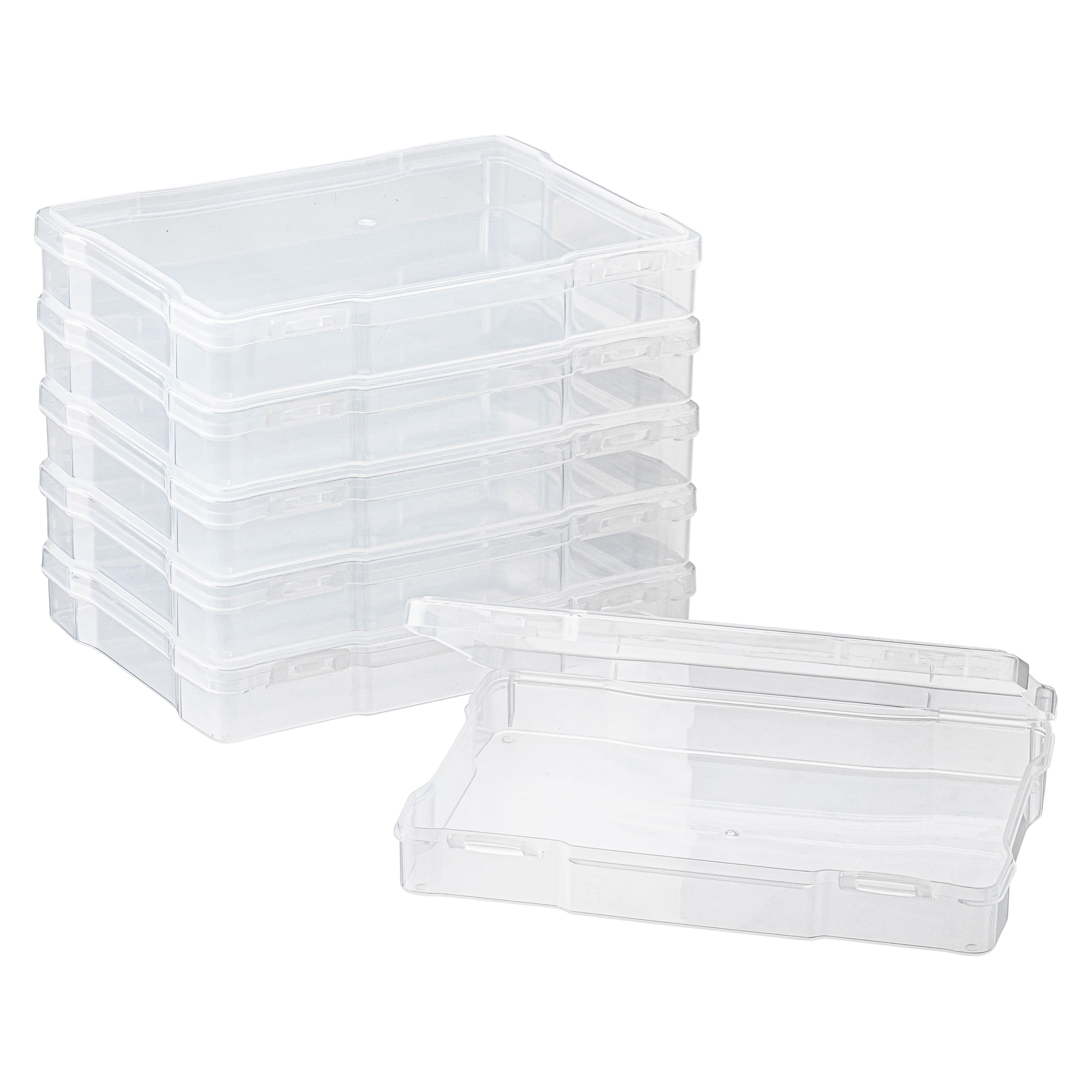 6 Pack: 5&#x22; x 7&#x22; Clear 6-Case Photo Storage Keeper by Simply Tidy&#xAE;