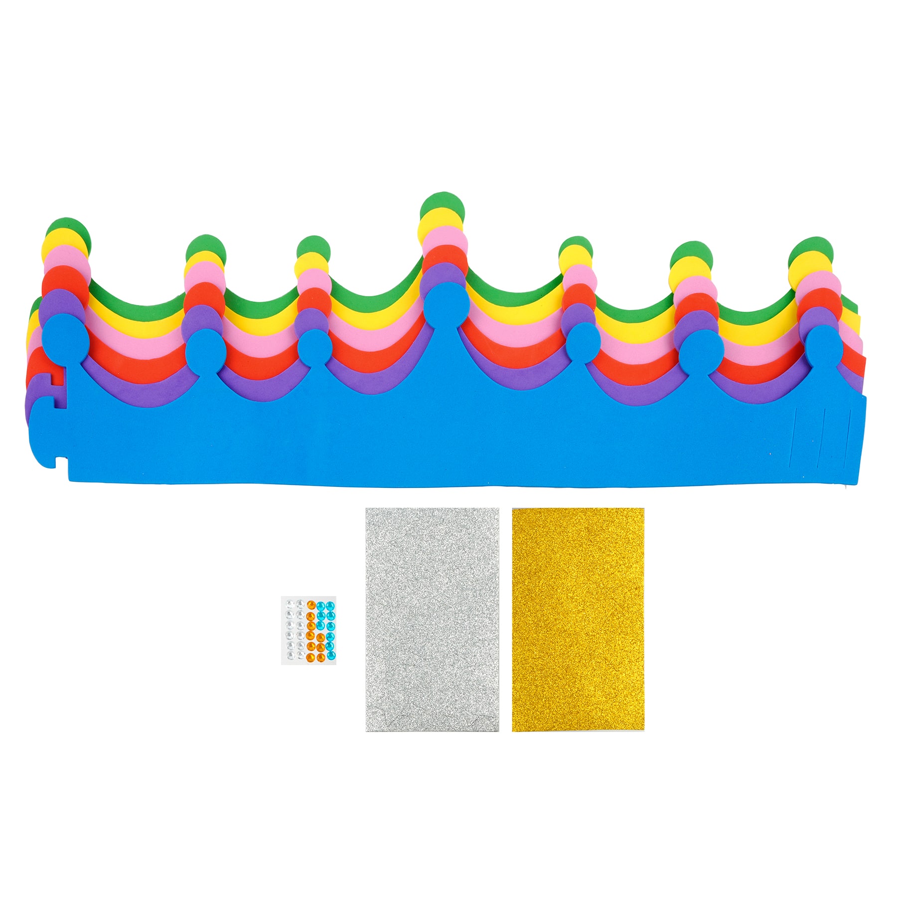 12 Pack: Primary Foam Crown Kit by Creatology™