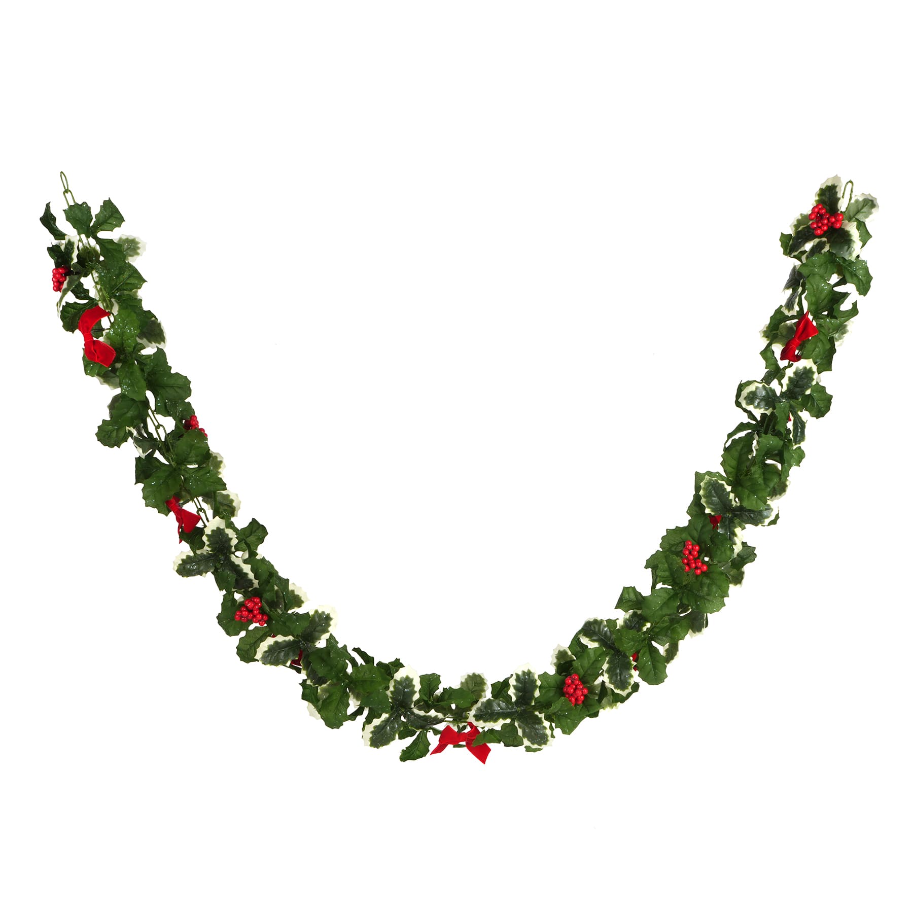 6ft. Red Berry &#x26; Bow Chain Garland by Ashland&#xAE;