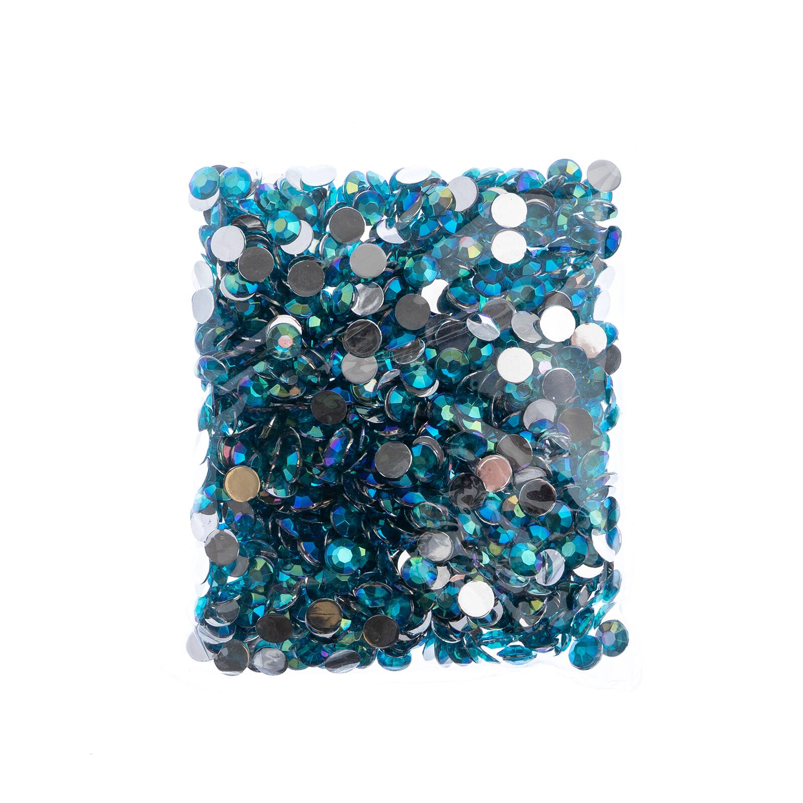 John Bead 8mm Acrylic Round Flat Back Rhinestones, 1,000ct.