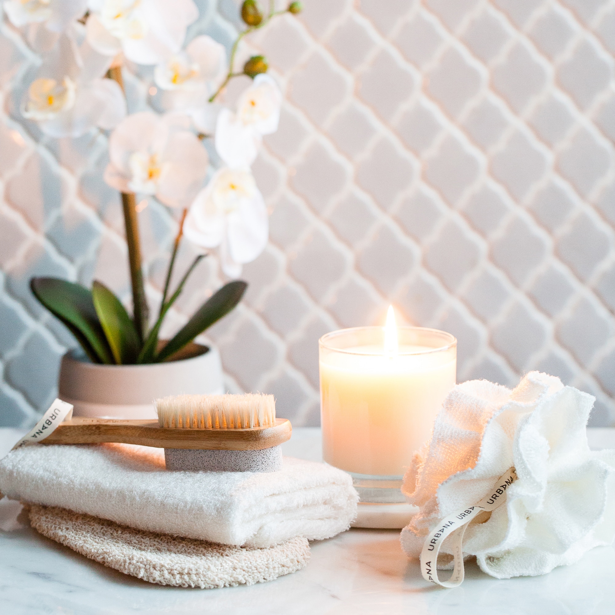 European Soaps Pumice Stone with Nail Brush