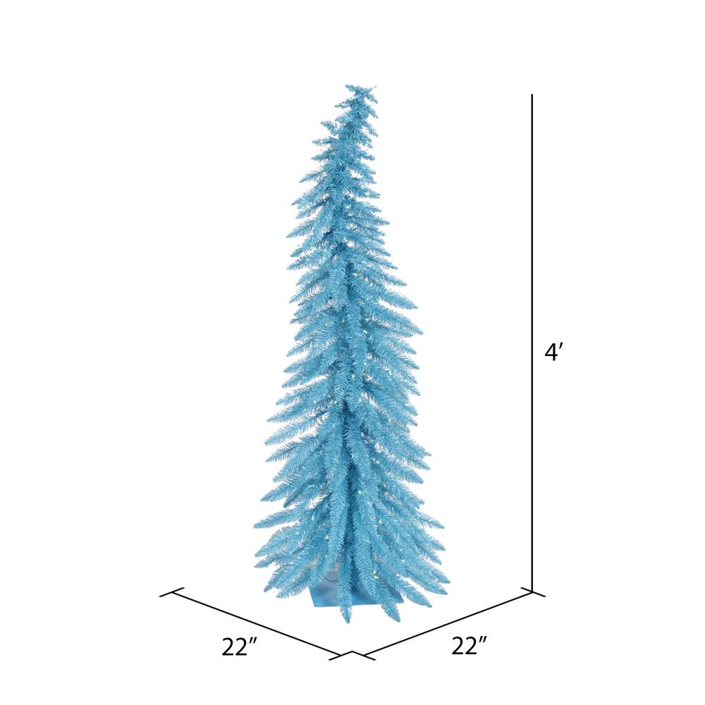 4ft. PreLit Sky Blue Whimsical Artificial Christmas Tree, Blue LED Lights Shop All Christmas