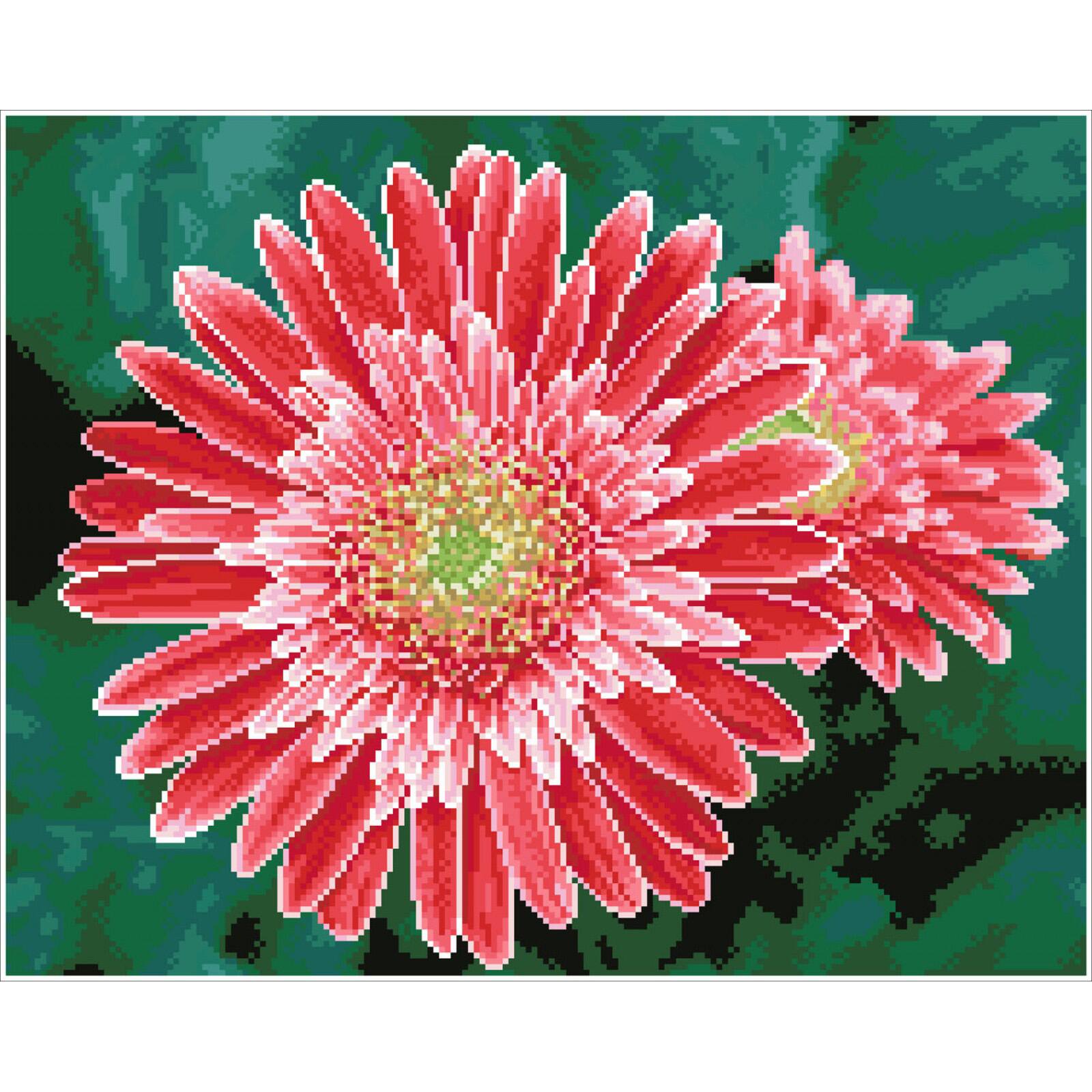 Diamond Dotz&#xAE; Intermediate Pink Gerberas Pre-Framed Diamond Painting Kit