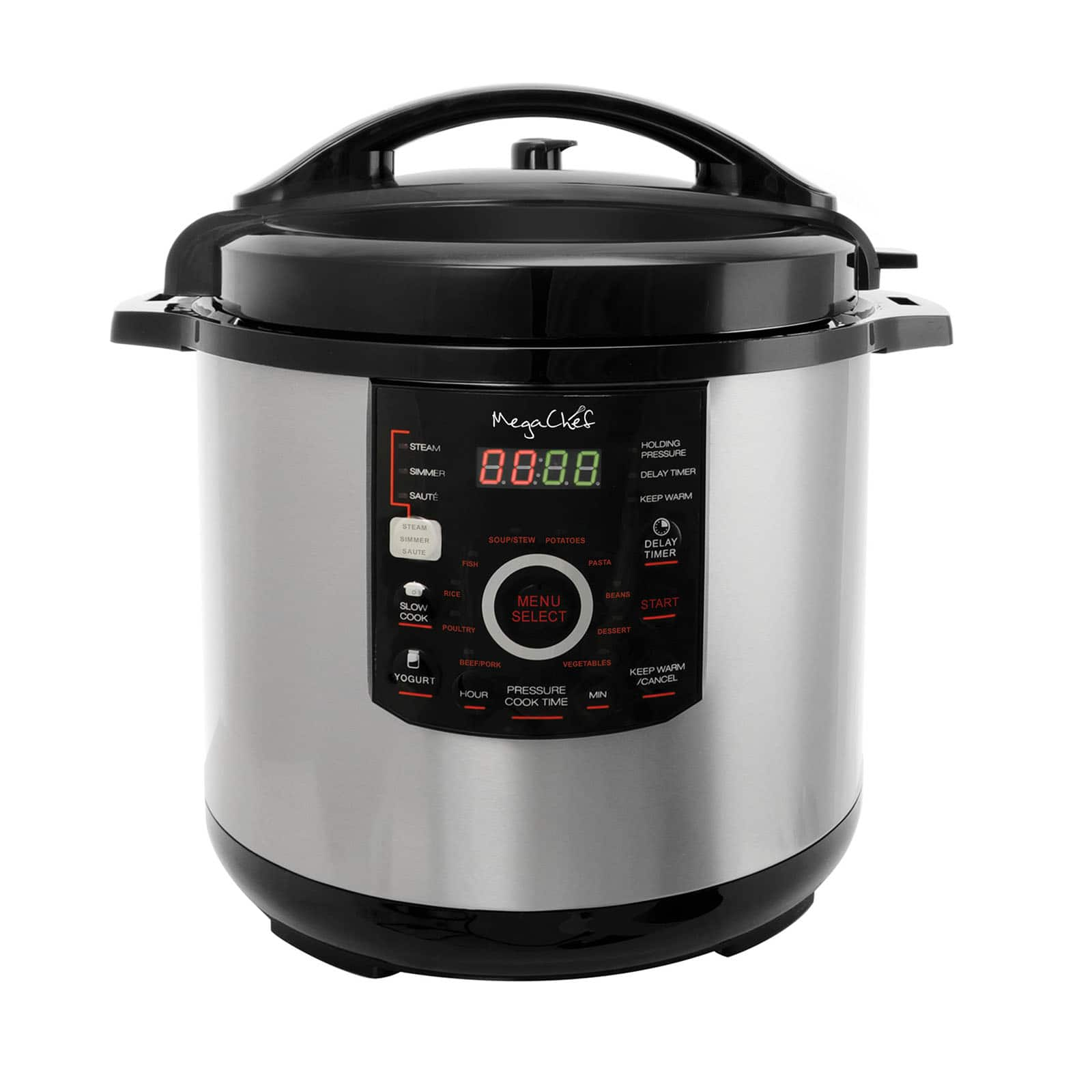 MegaChef 8 Quart Digital Pressure Cooker with 13 Pre-Set Multi Function Features