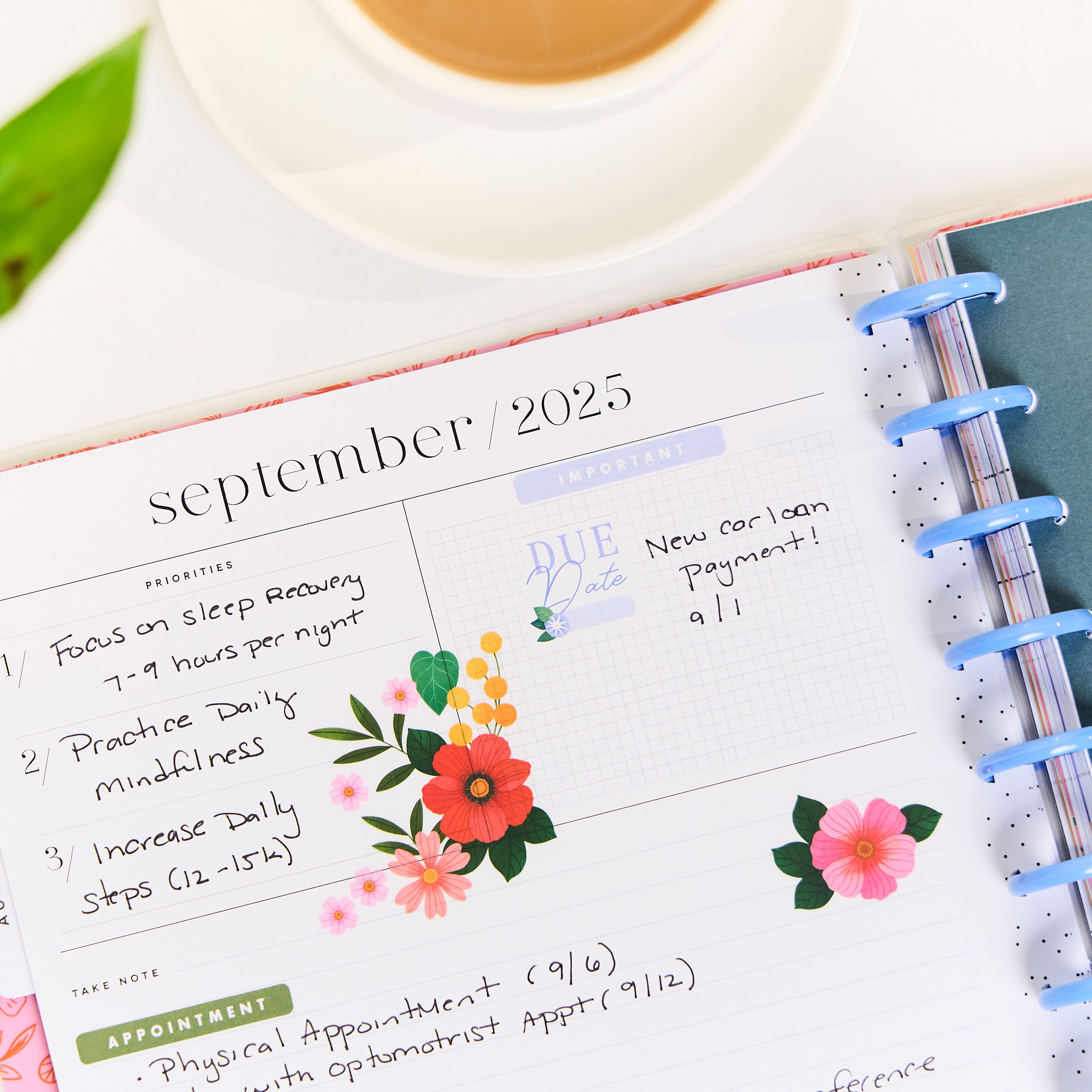 The Big Happy Planner&#xAE; 2025-2026 Garden Joy Customizable Planner