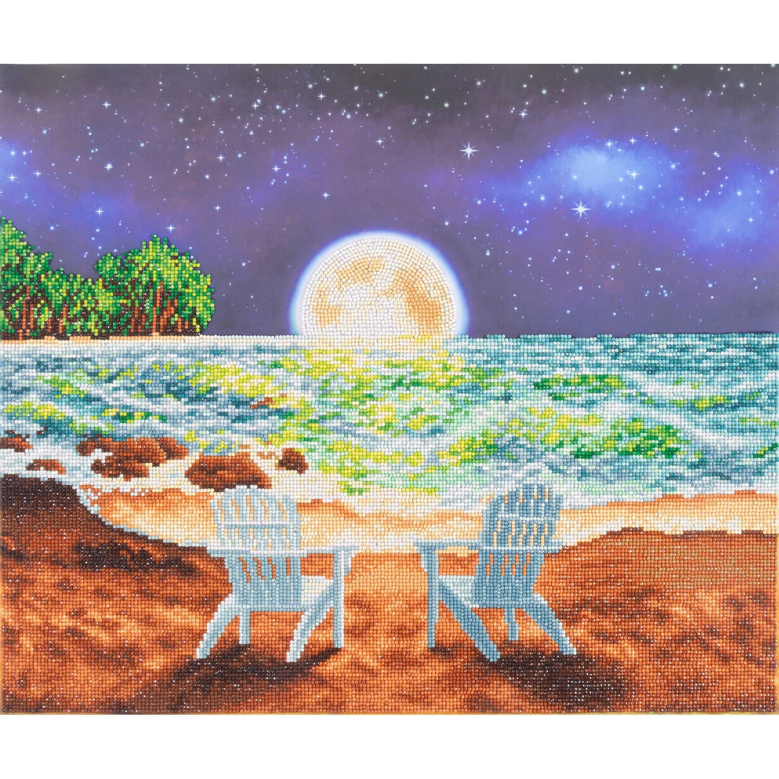 Diamond Dotz® Intermediate Moonlight Beach Diamond Painting Kit