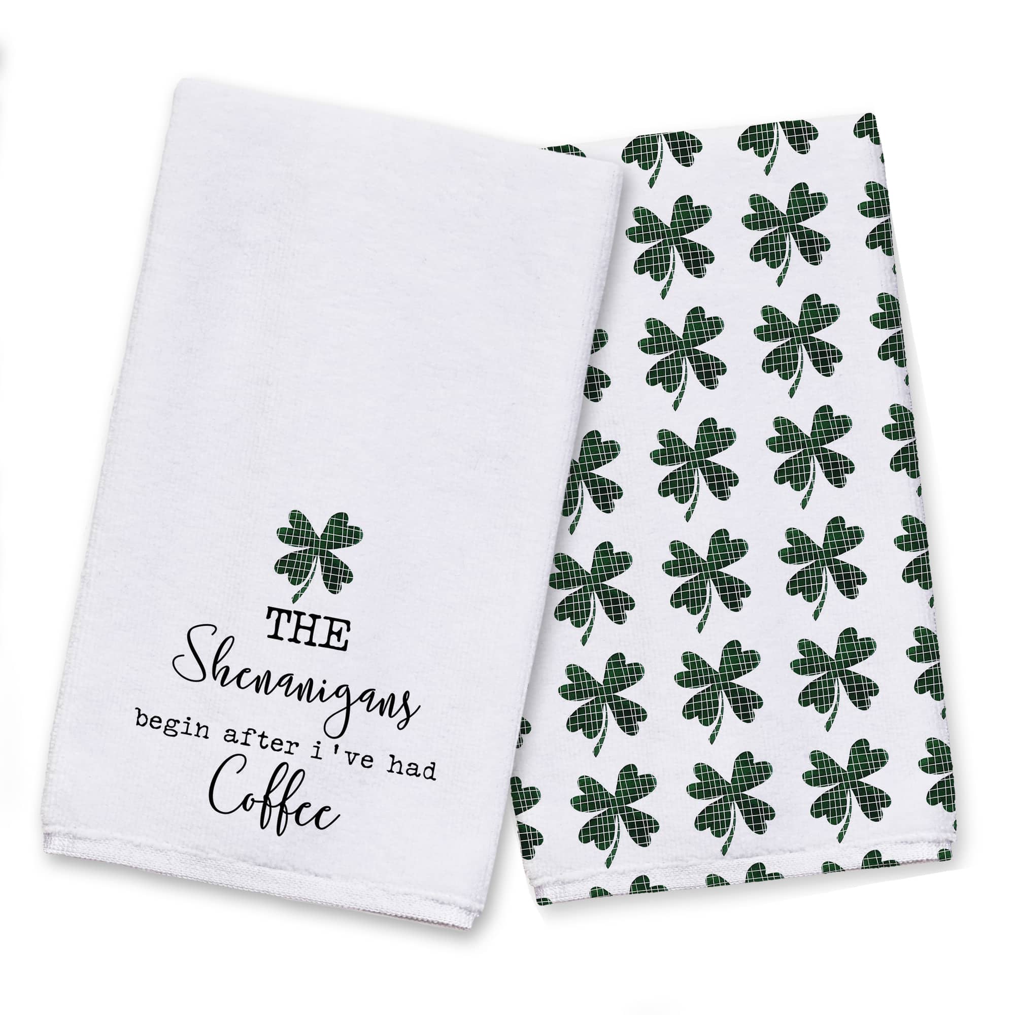 Shenanigans After Coffee 16" x 25" Tea Towel - Set of 2