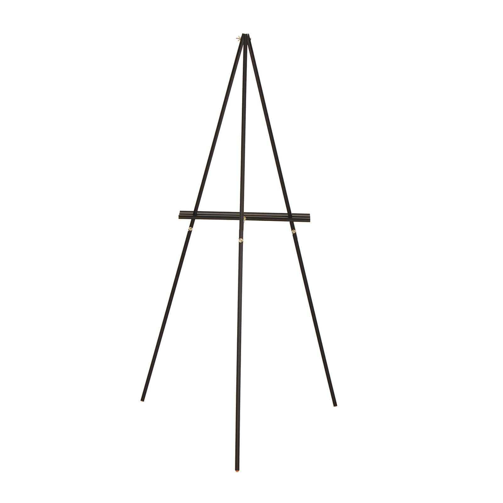 U.S. Art Supply, Black Wooden Tripod Floor Easel