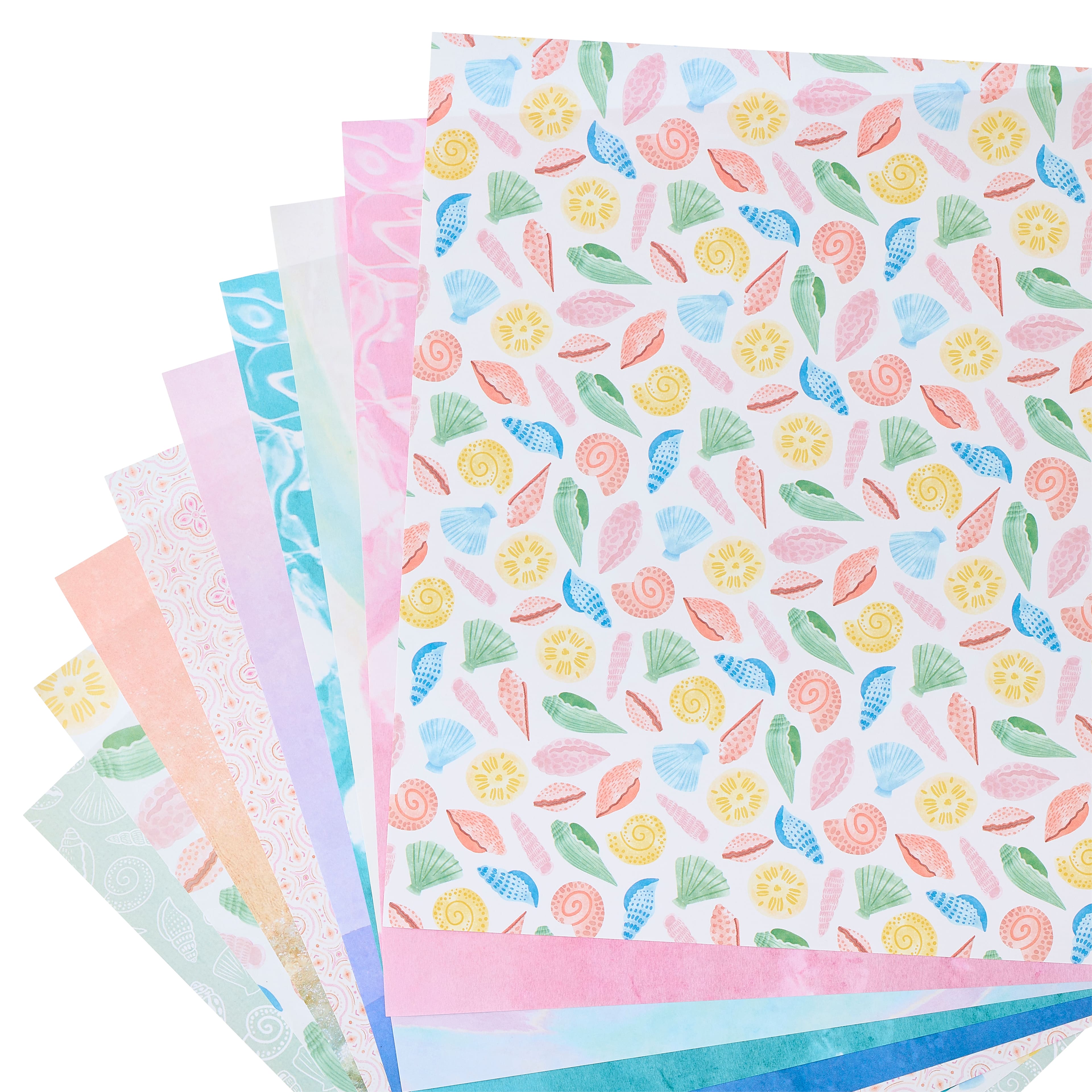 12" x 12" Seaglass Paper Pad by Recollections™, 180 Sheets