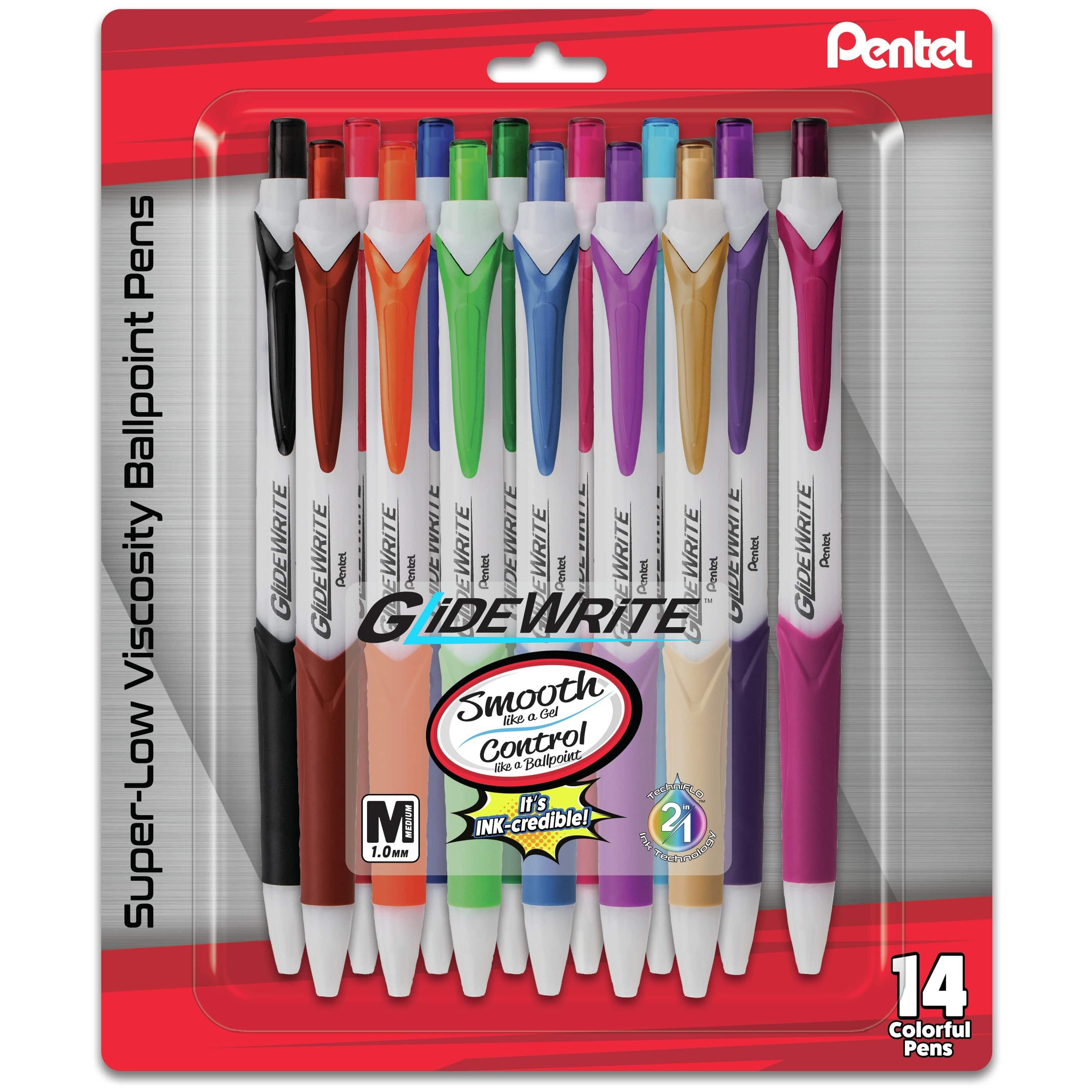 Pentel® GlideWrite Assorted Colors Ballpoint Pen