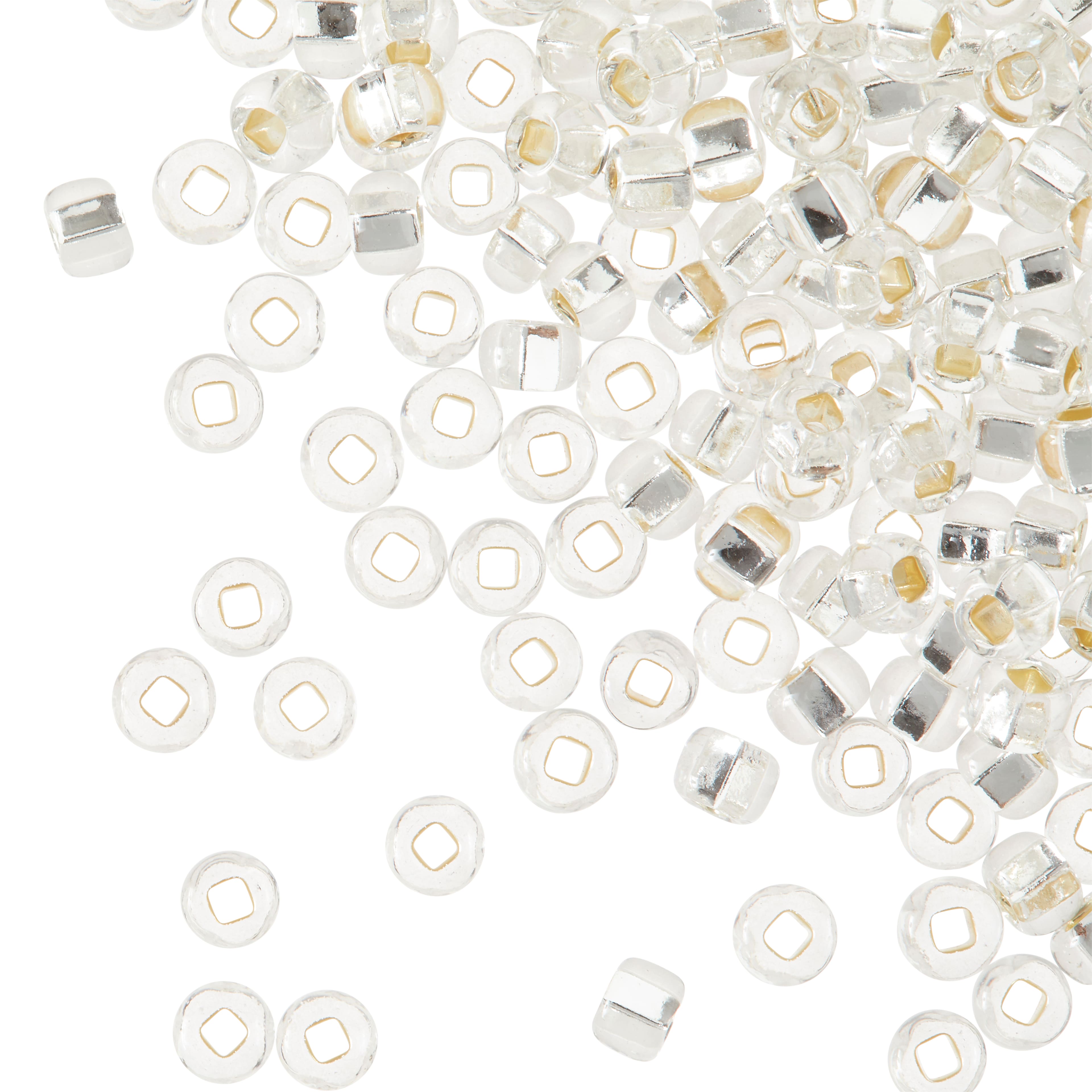 12 Pack: John Bead Crystal Silver Lined Czech Glass Seed Beads, 6/0