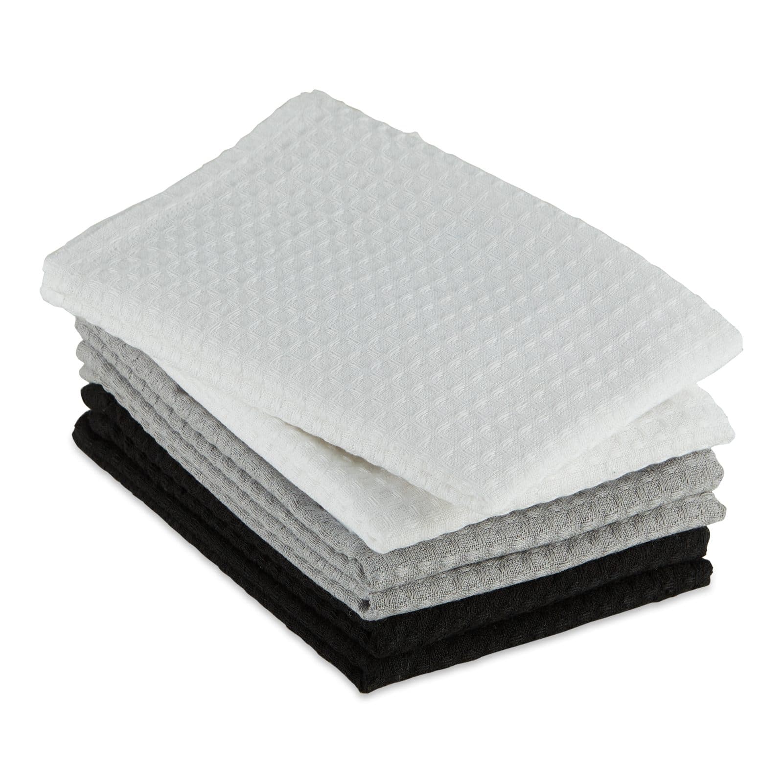 DII® Mixed Neutrals Recycled Cotton Waffle Dishtowels, 6ct.