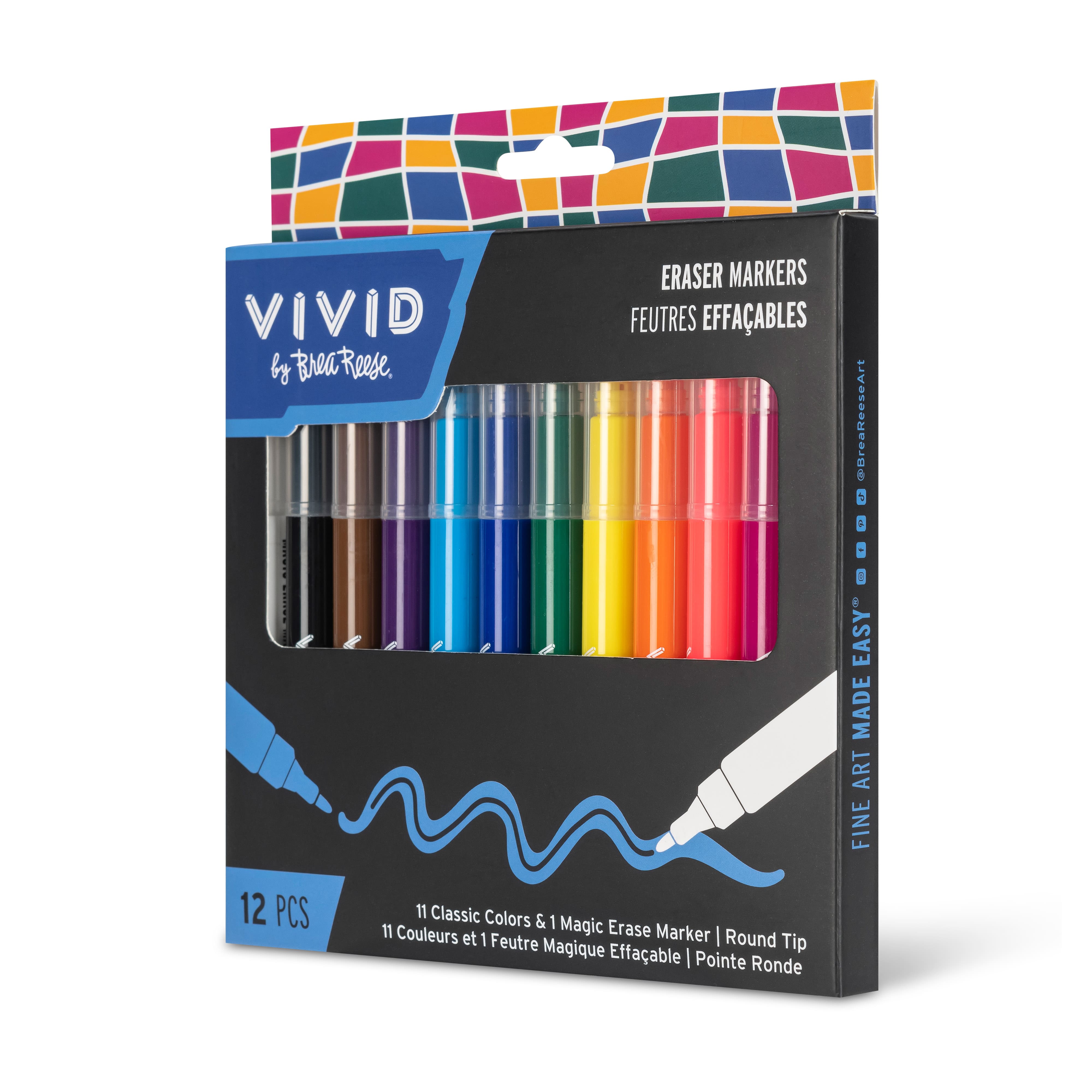 VIVID by Brea Reese&#xAE; Eraser Markers Set
