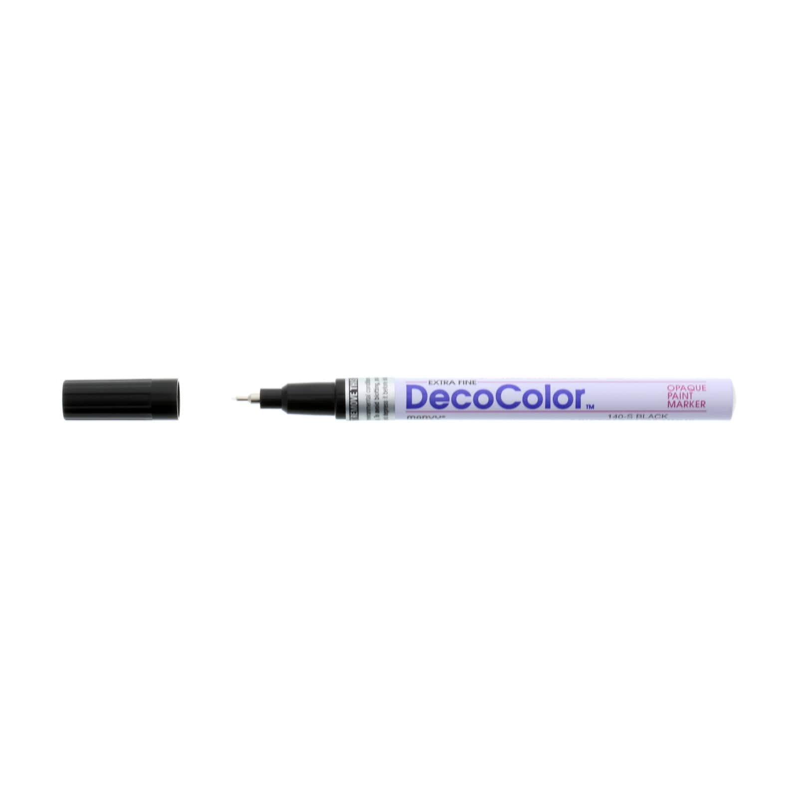 12 Pack: DecoColor&#xAE; Extra Fine Tip Black Acrylic Paint Marker