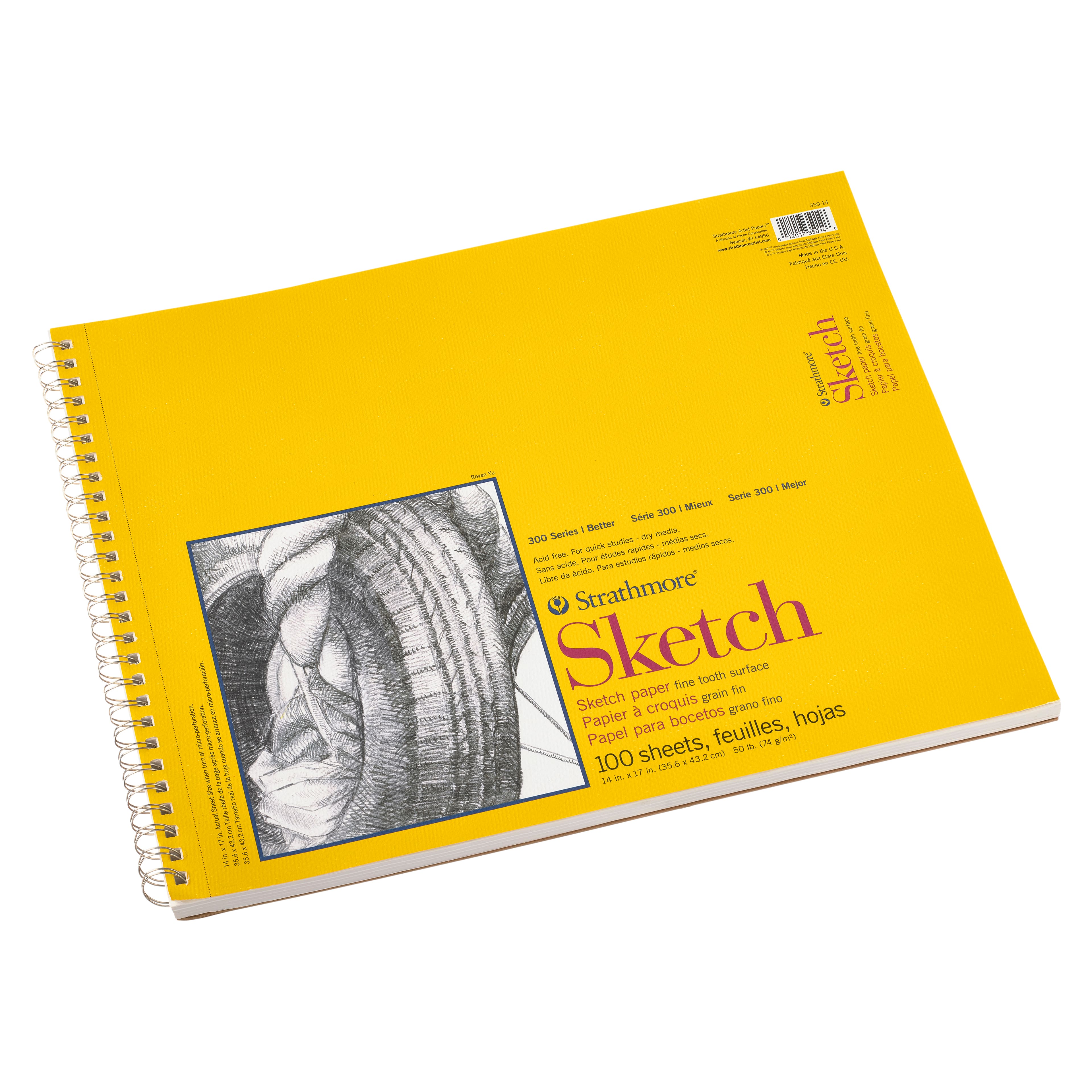 Strathmore® 300 Series Wired Sketch Paper Pad