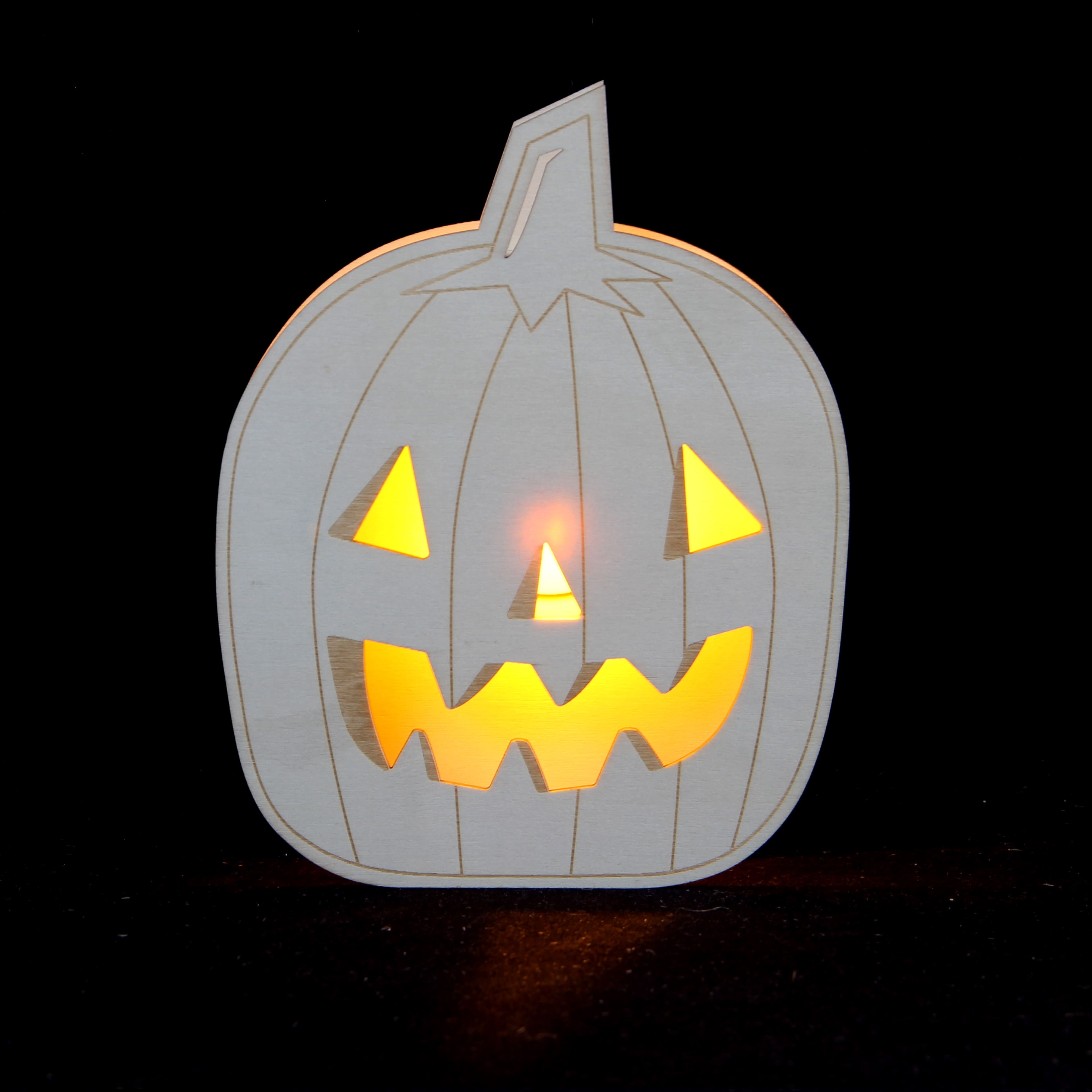 7" Pumpkin DIY LED Plywood Décor by Make Market®