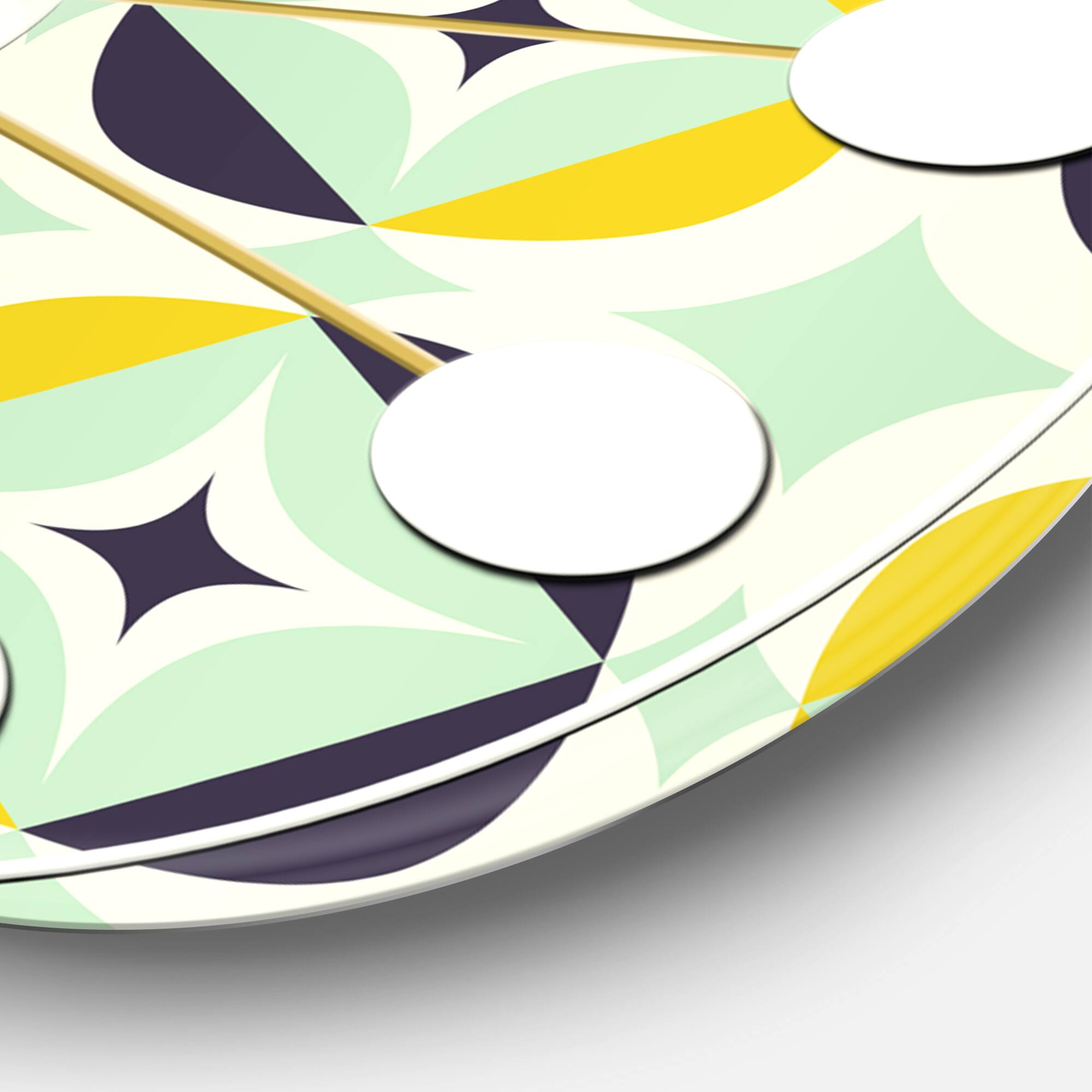 Designart &#x27;Diamond Retro V Mid-Century Modern Wall Clock