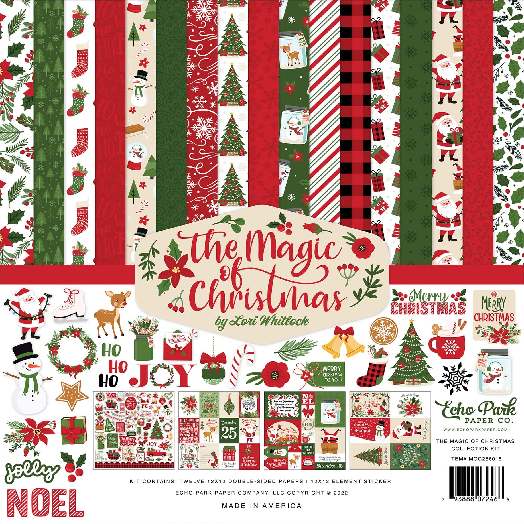 Echo Park The Magic Of Christmas Collection Kit, 12&#x22; x 12&#x22;