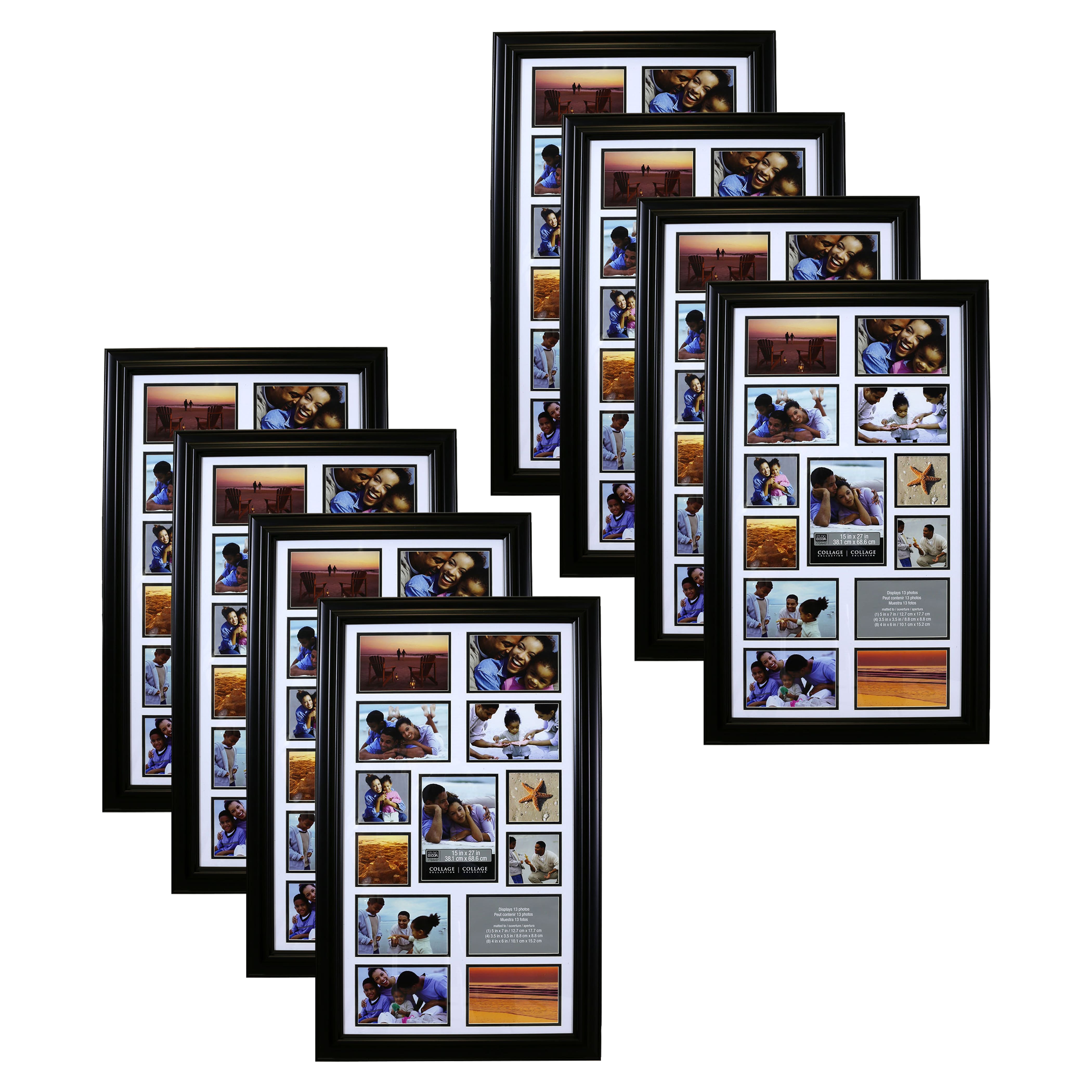 8 Pack: 13-Opening Collage Frame By Studio D&#xE9;cor&#xAE;