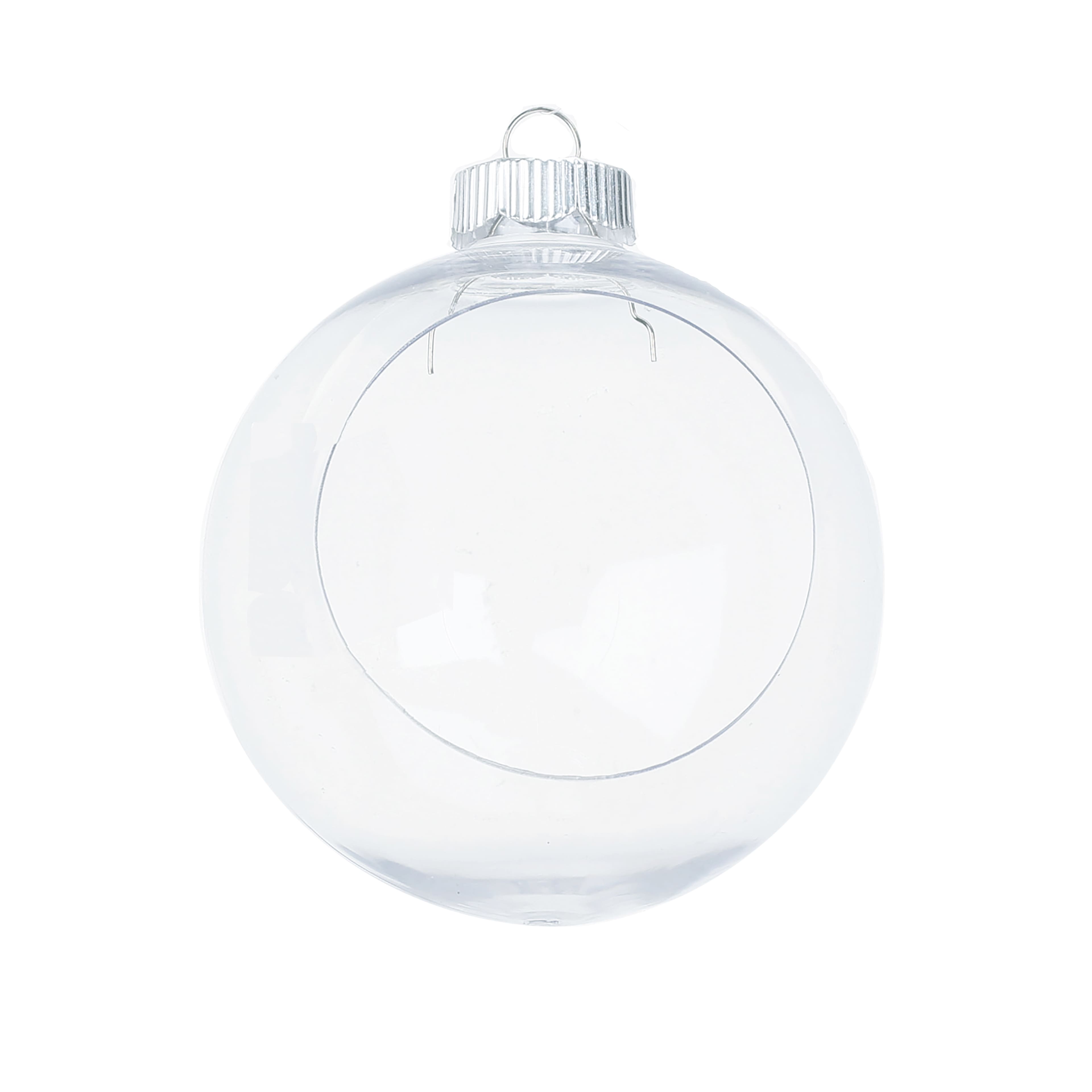 4&#x22; DIY Plastic Open Ball Ornament by Make Market&#xAE;
