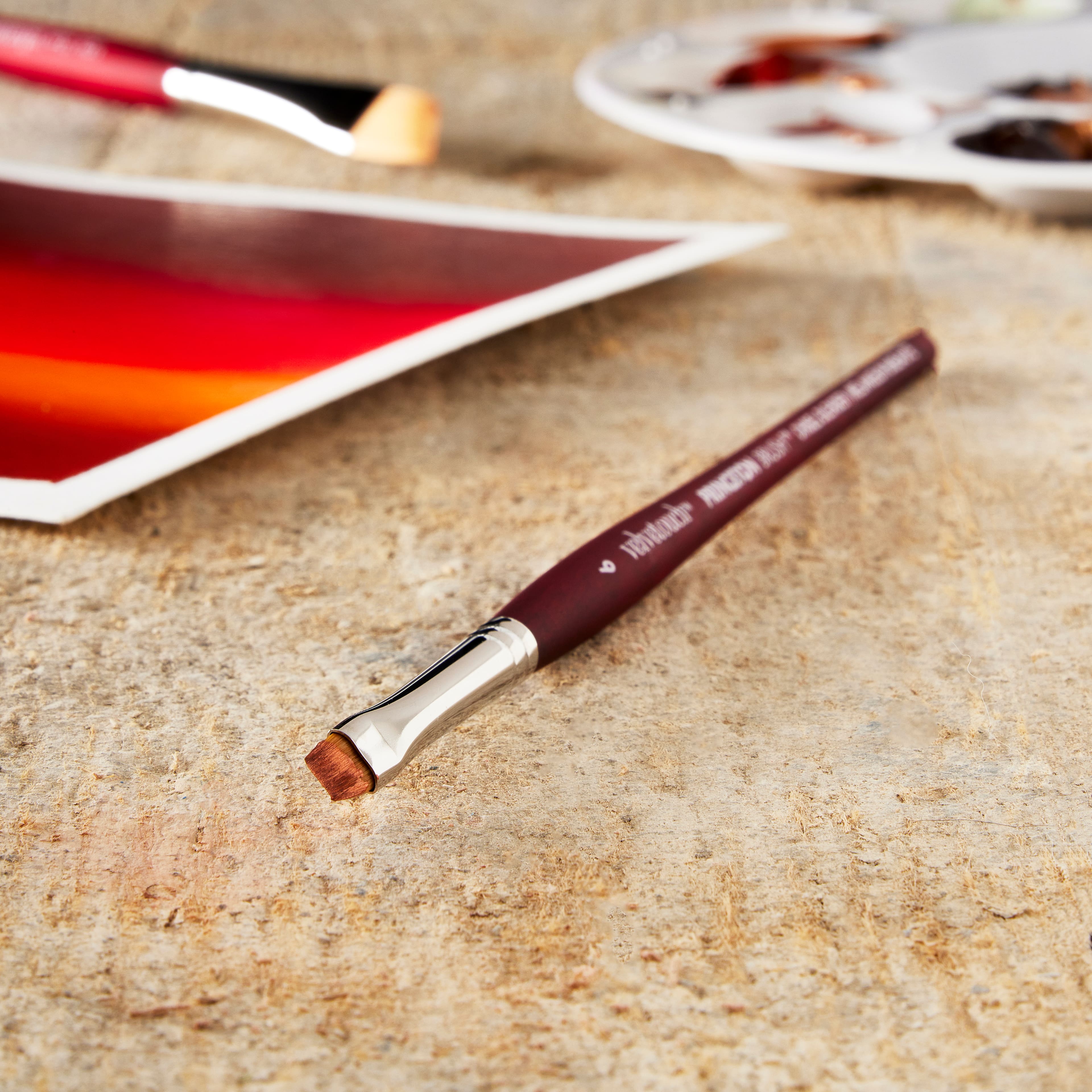 12 Pack: Princeton™ Velvetouch™ Series 3950 Chisel Blender Brush