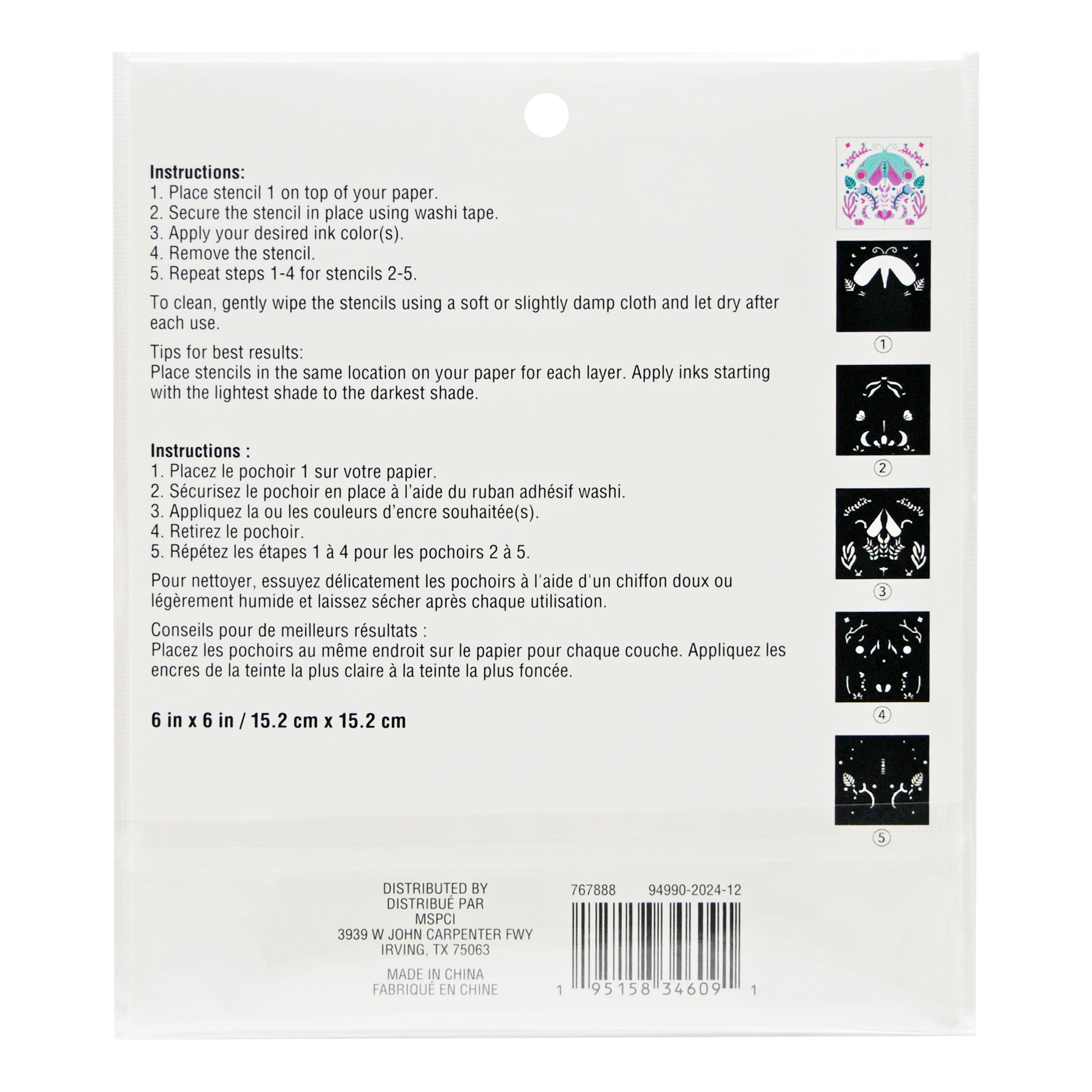 Moth Layering Stencils by Recollections&#x2122;