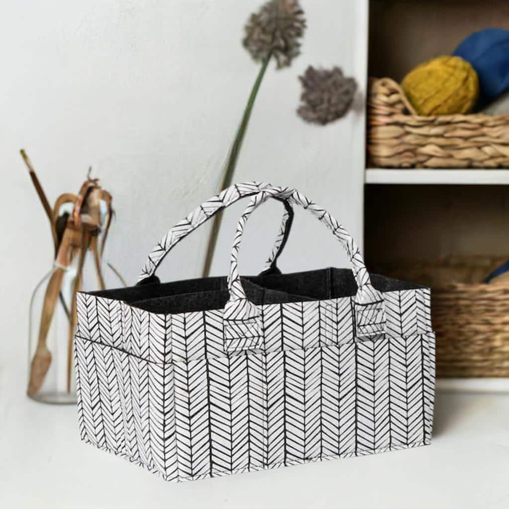 Sammy &#x26; Lou&#xAE; Herringbone Felt Storage Caddy