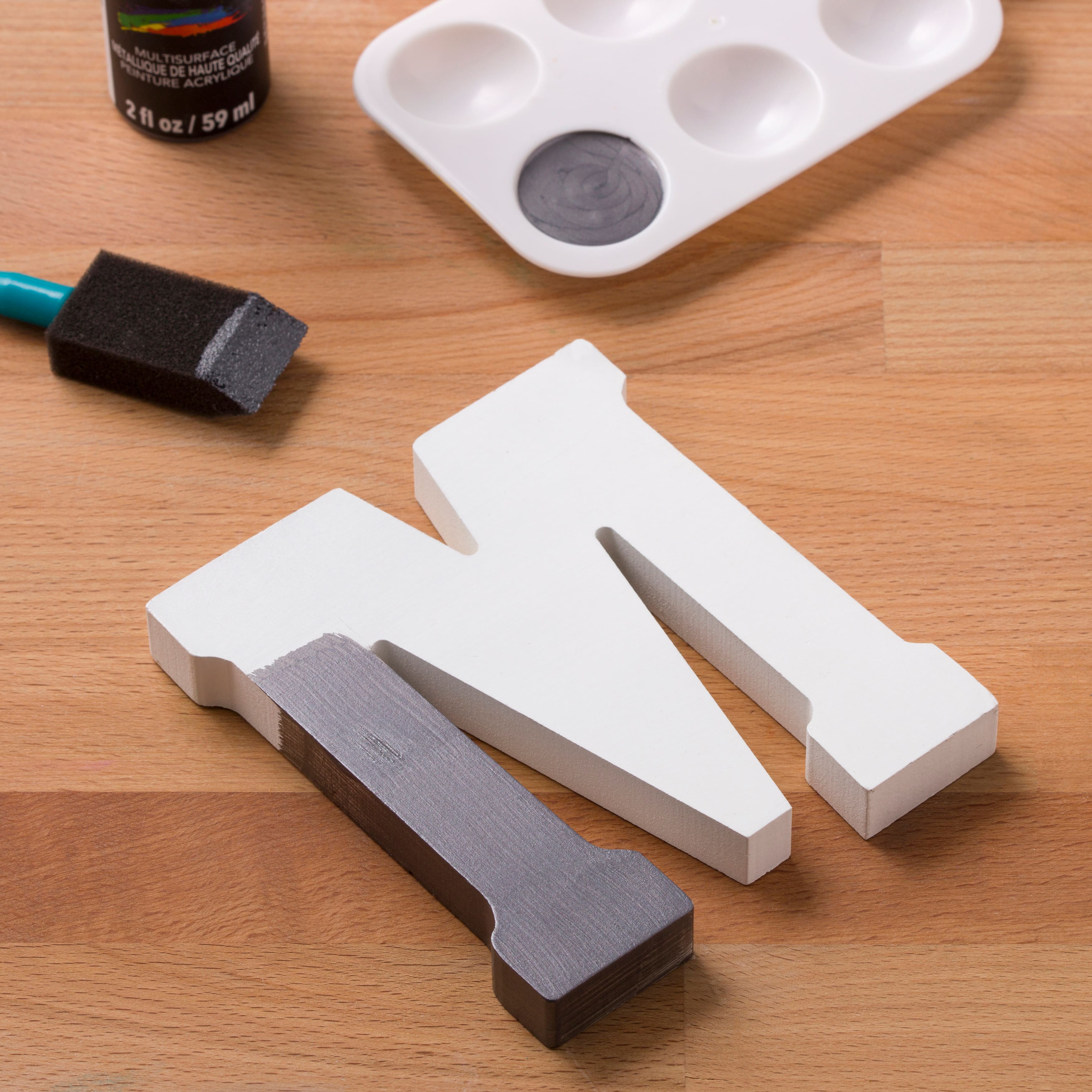 12 Pack: 4.75&#x22; White Wood Letter by Make Market&#xAE;