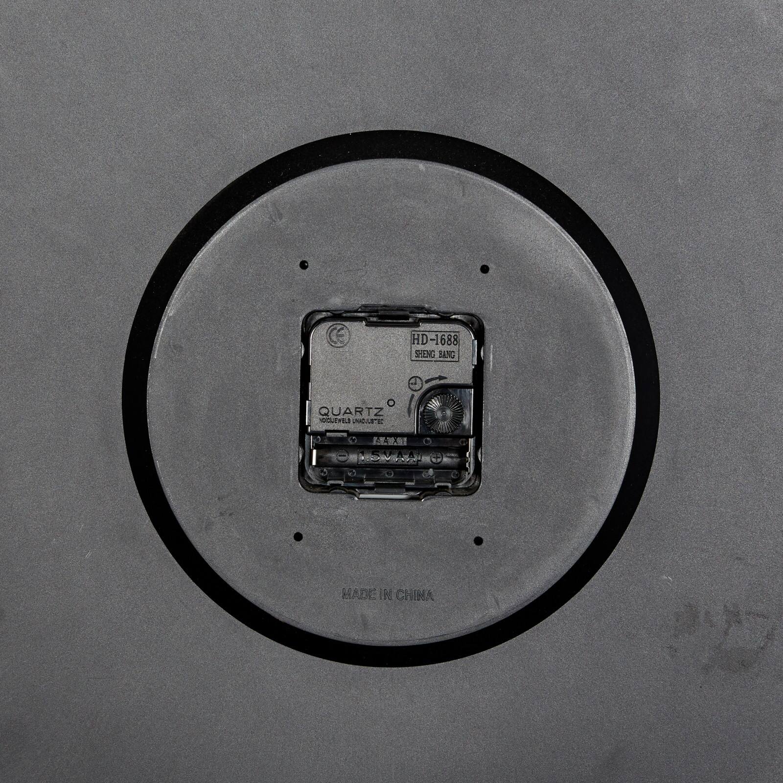 Brown Antique Fleur De Lis Wall Clock